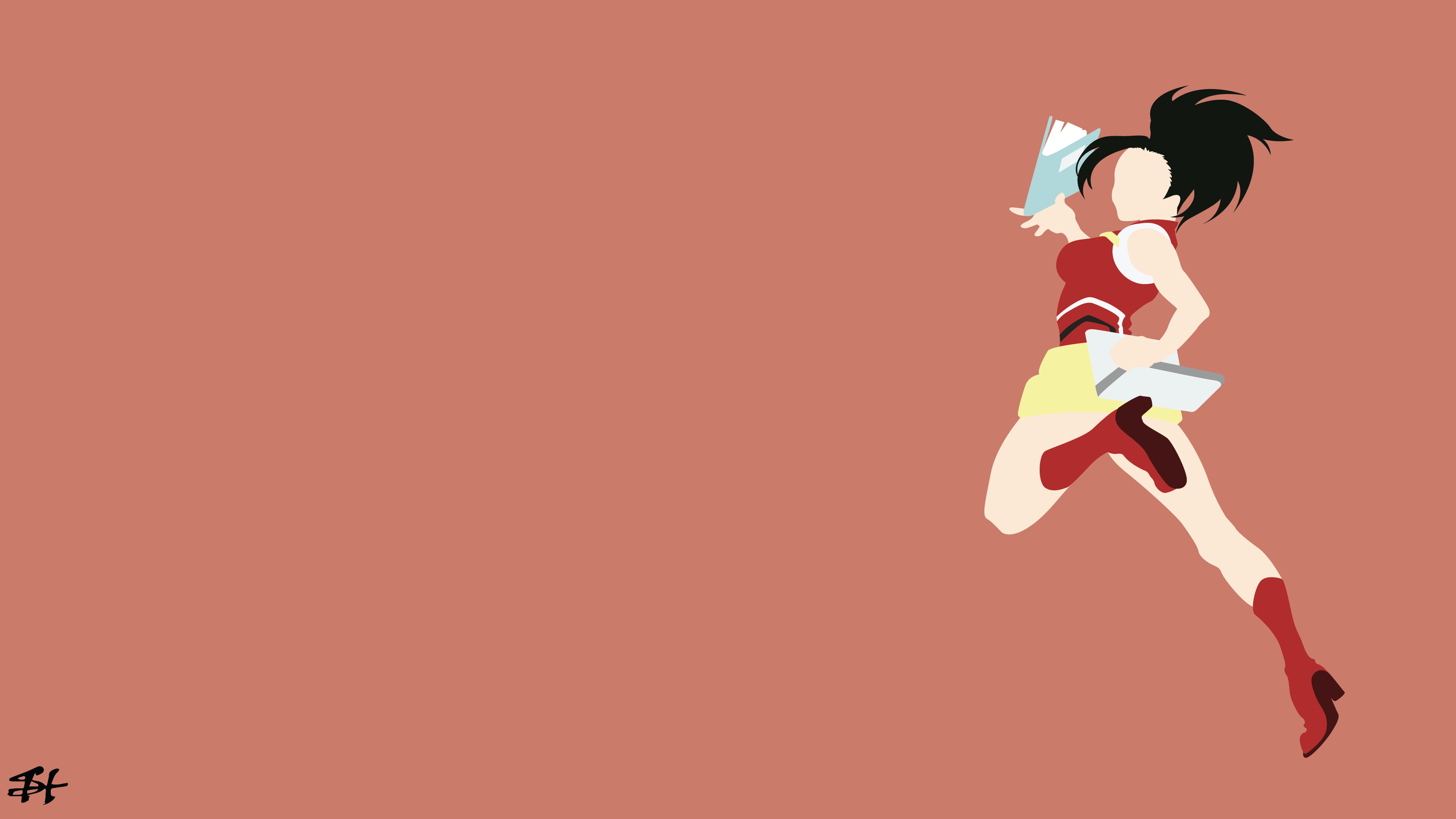 Momo Yaoyorozu mecha rosa, 6000x3803 UHD, PC 4K