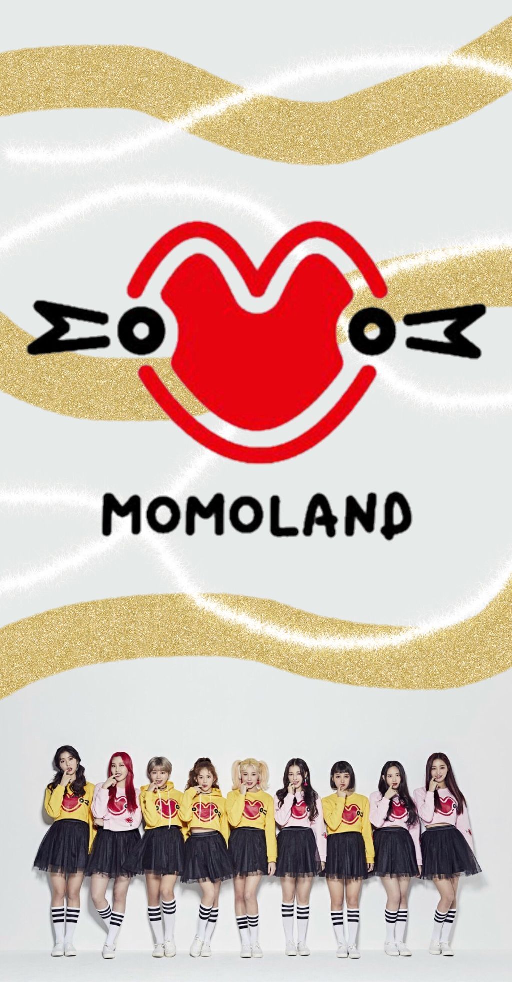 Momoland logo gruppo k-pop, 1024x1964 Full HD Verticale, iPhone