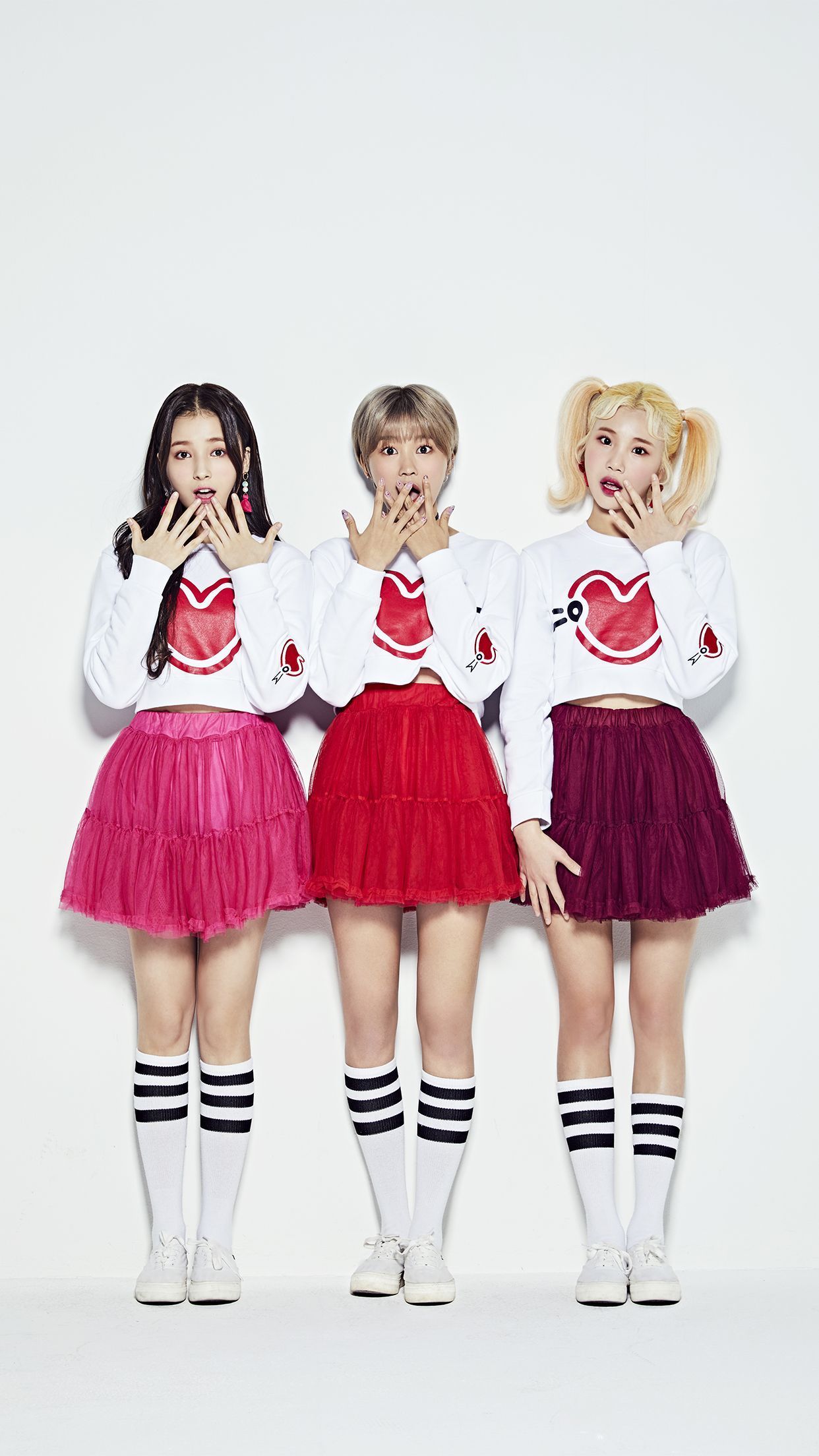 Tre ragazze idol Momoland, 1242x2208 Verticale, Telefono