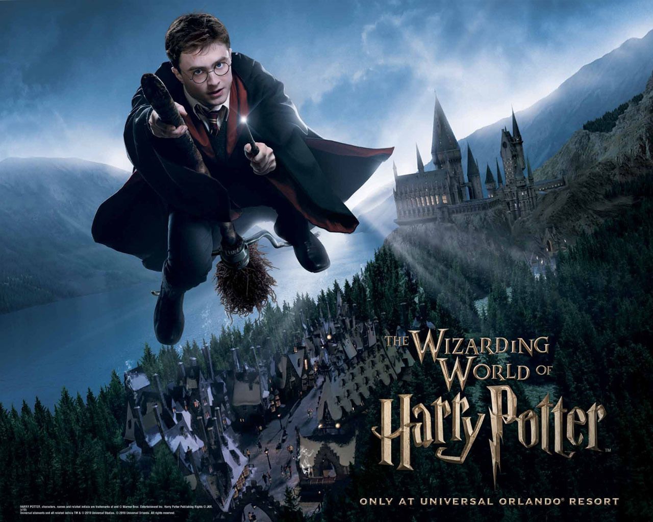 Harry Potter volo scopa Hogwarts, mondo magico, 1280x1024 HD, Desktop