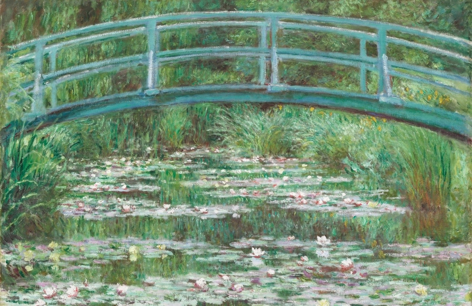 Ponte giapponese, ninfee Monet, 1650x1070 HD Ready, Laptop