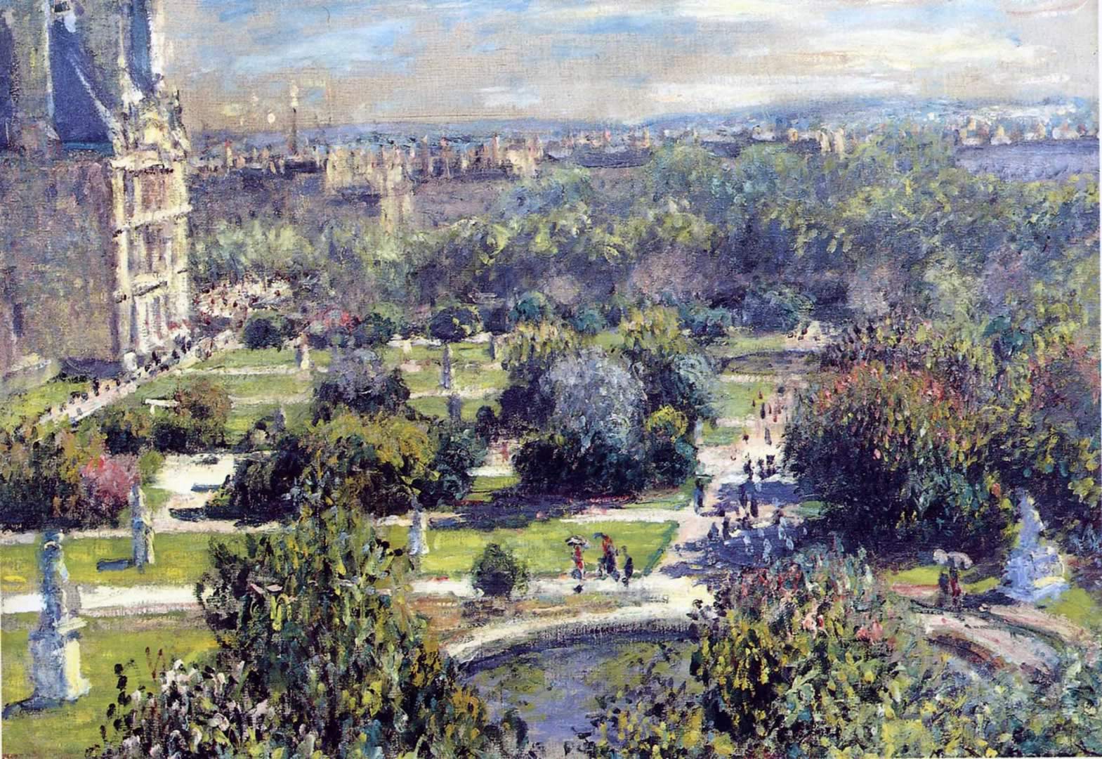 Giardino delle Tuileries, Monet, 1569x1080 720p, Laptop