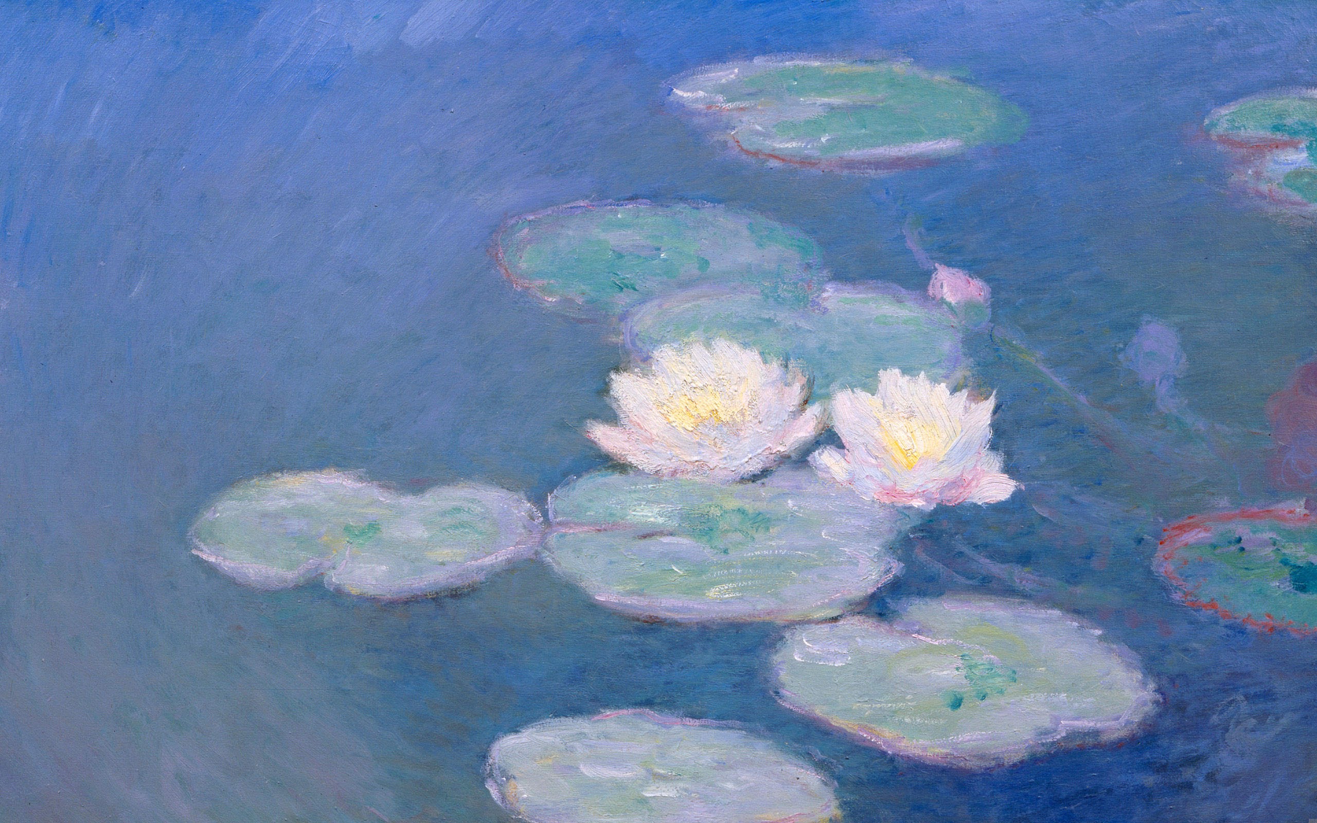 Ninfee di Monet, stagno blu, 2560x1600 WQXGA, Desktop