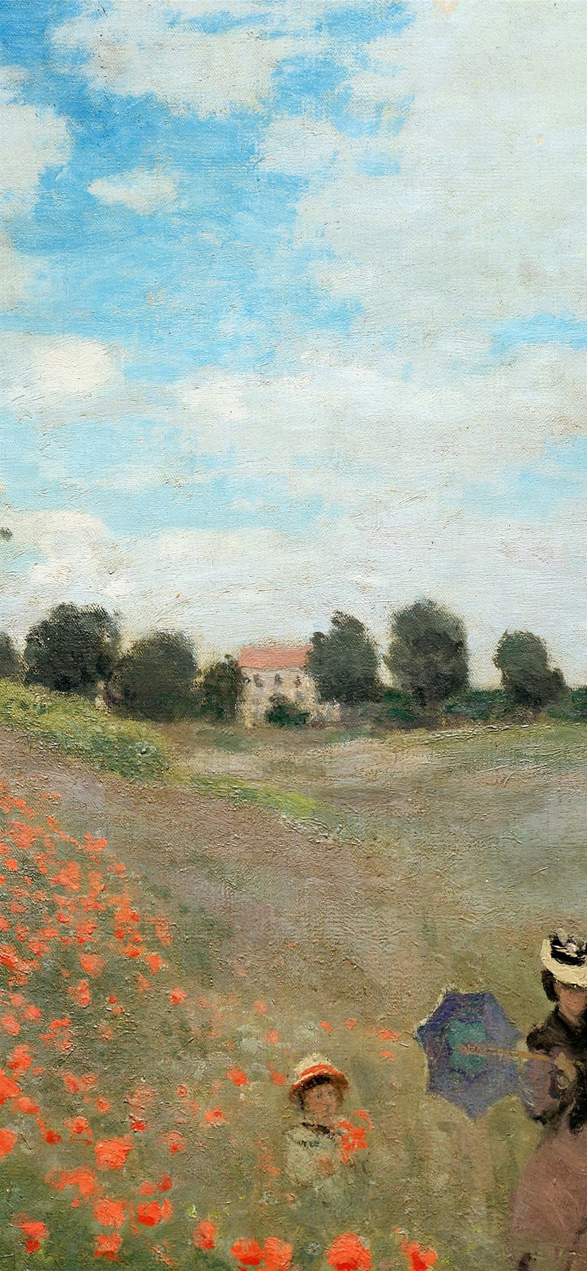 Campo di papaveri, Monet, 1170x2532 Full HD Verticale, iPhone