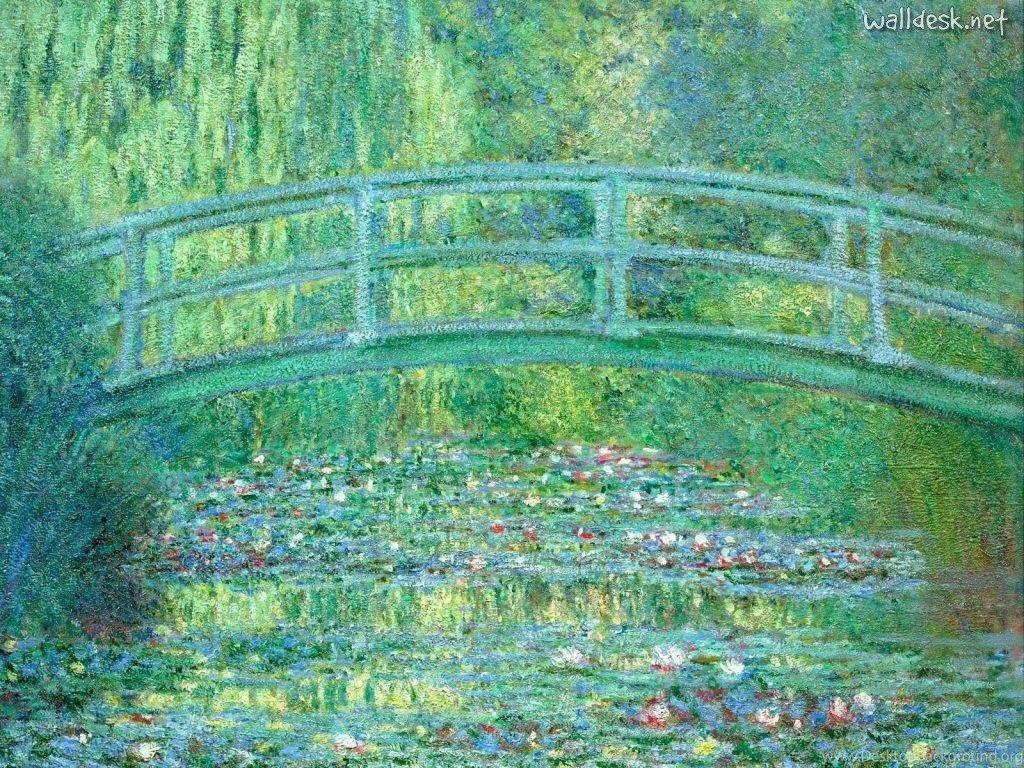 Ponte giapponese ninfee Monet, 1024x768 HD, Laptop