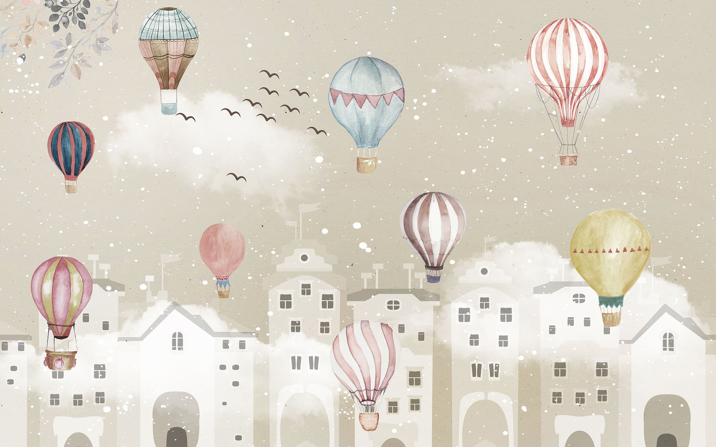 Mongolfiere colorate in volo, 2560x1600 2K+, MacBook Pro