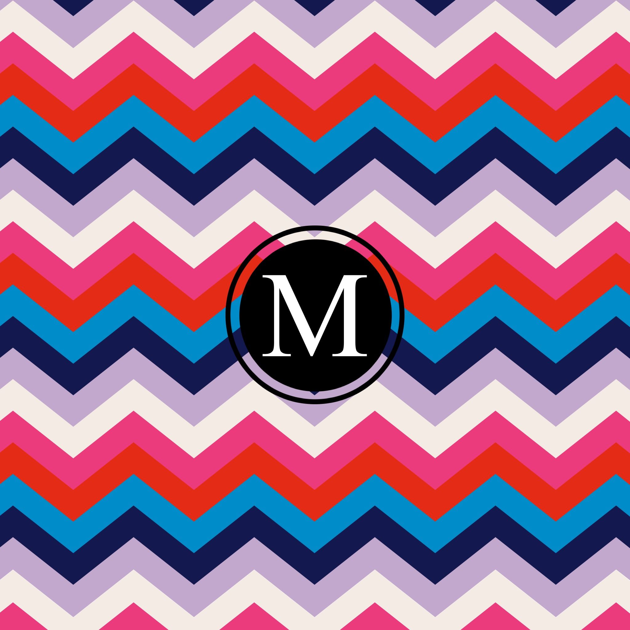 Monogramma lettera M chevron, 2048x2048 Hi-Res, Desktop