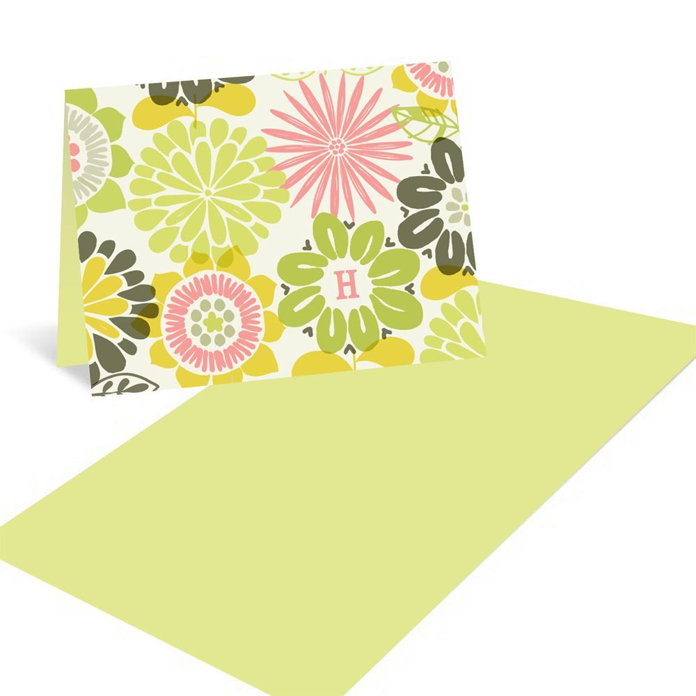 Biglietto floreale con monogramma H, 1000x1000 HD, PC