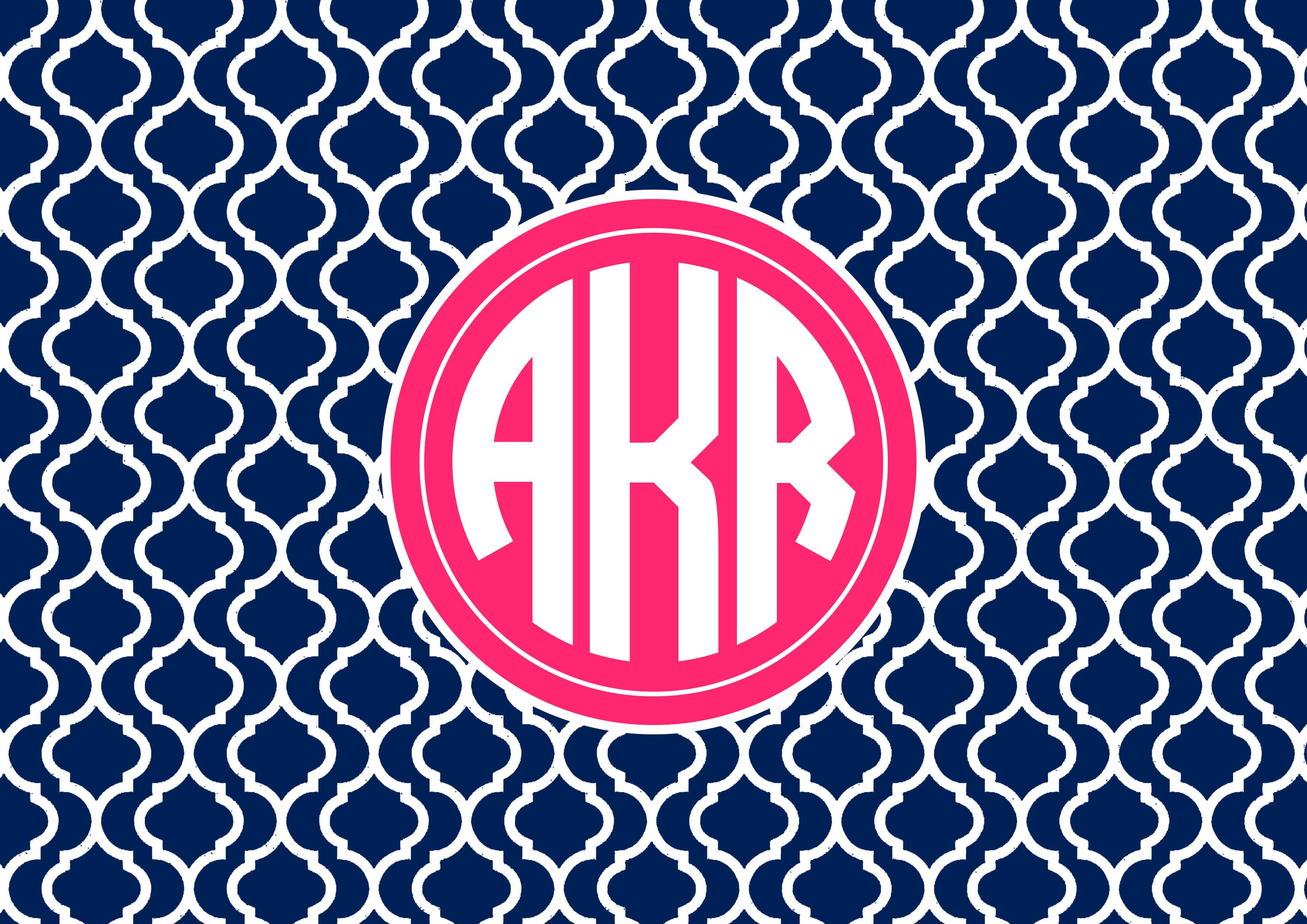 Monogramma AKR blu rosa, 3508x2480 WQXGA, Monitor Gaming