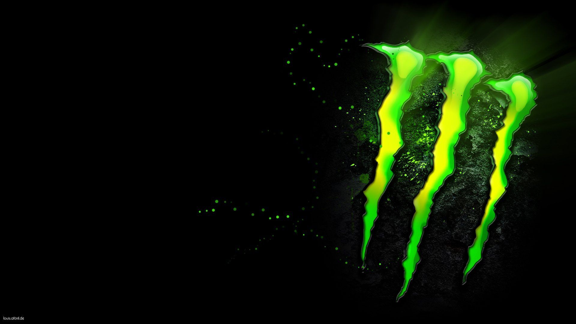 Logo Monster Energy verde, 1920x1080 Full HD 1080p, PC