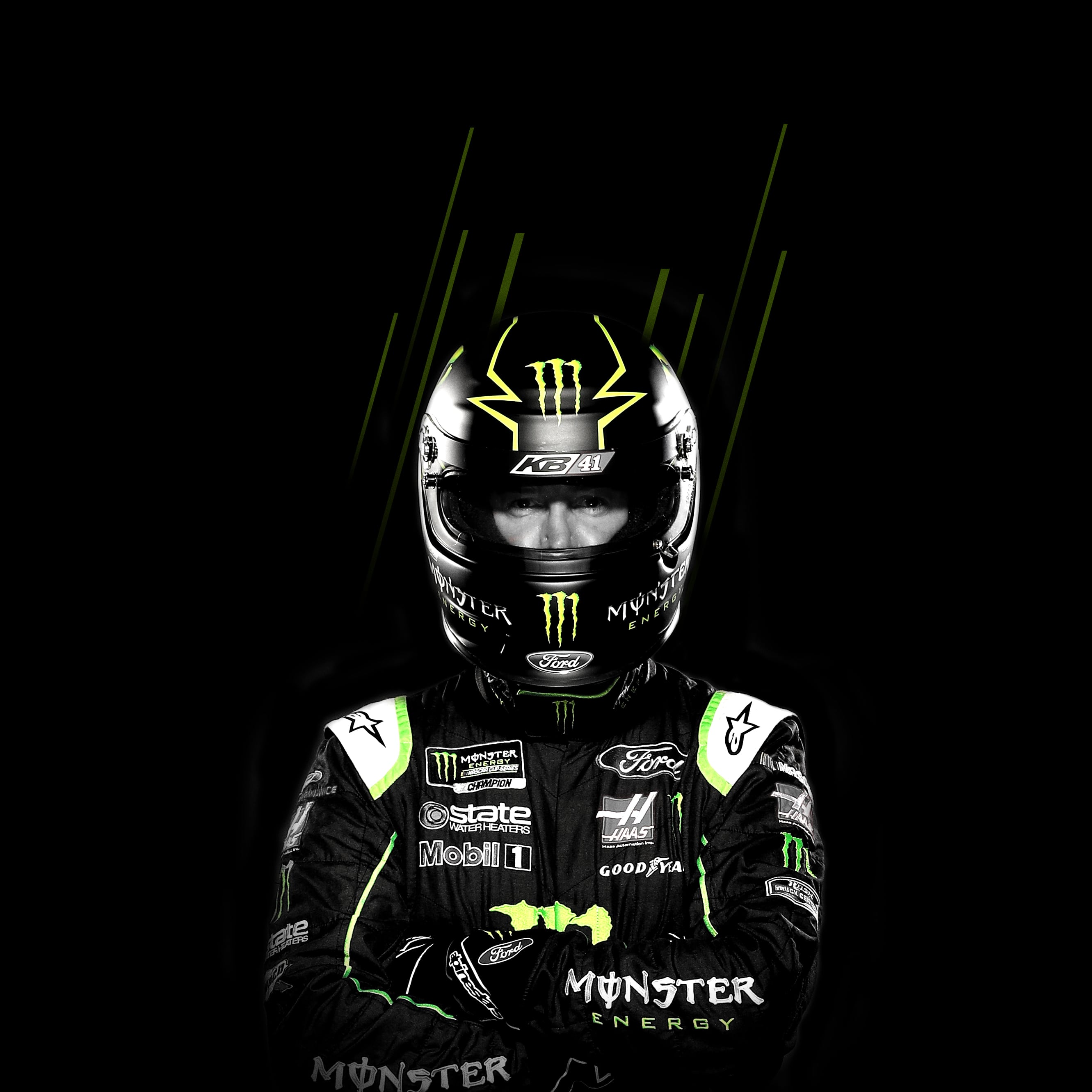 Pilota casco logo Monster Energy, 2662x2662 WQXGA, PC