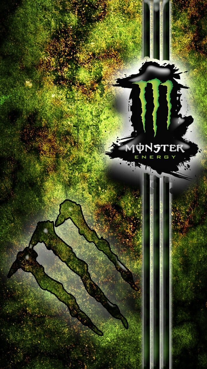 Logo Monster Energy verde, 720x1280 Full HD Verticale, iPhone Pro