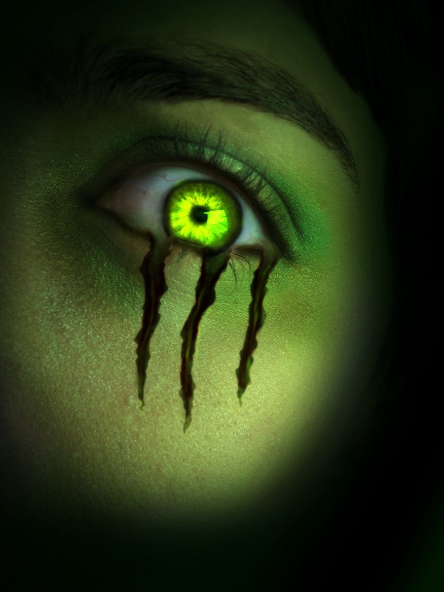Occhio verde con graffi Monster, 900x1200 Full HD Verticale, iPhone