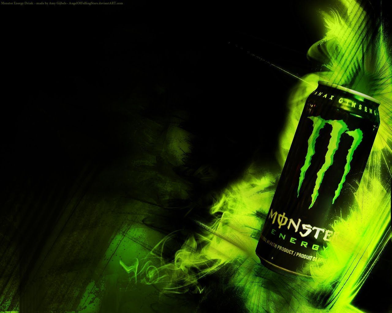 Lattina Monster Energy verde, 1280x1024 720p, Laptop