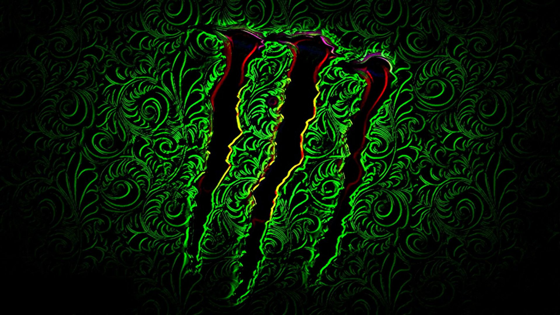 Logo Monster Energy verde, 1920x1080 Full HD, Desktop