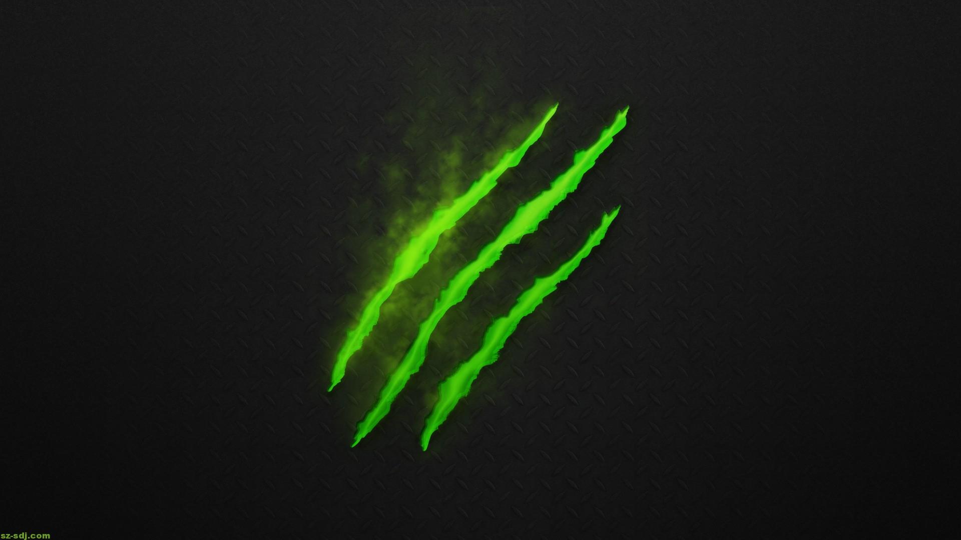 Logo Monster Energy artiglio verde, 1920x1080 Full HD 1080p, Desktop