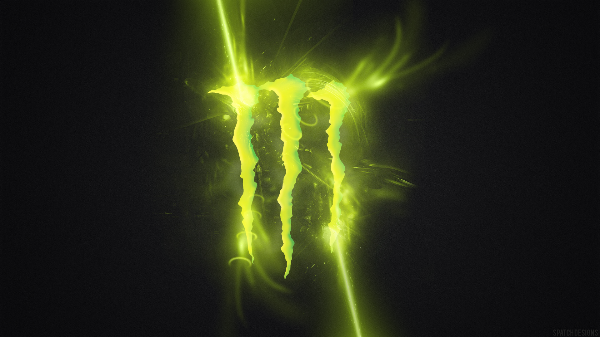 Logo Monster Energy verde, 1920x1080 Full HD, PC