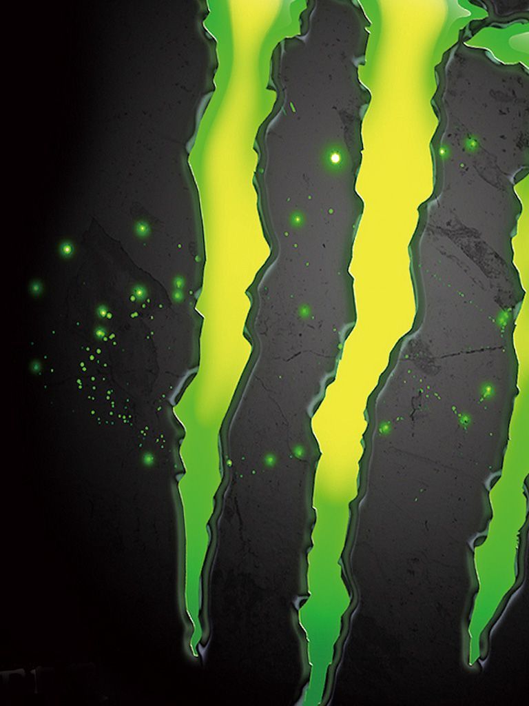 Logo artiglio Monster Energy, bevande energetiche, 768x1024 Full HD Verticale, iPhone Pro