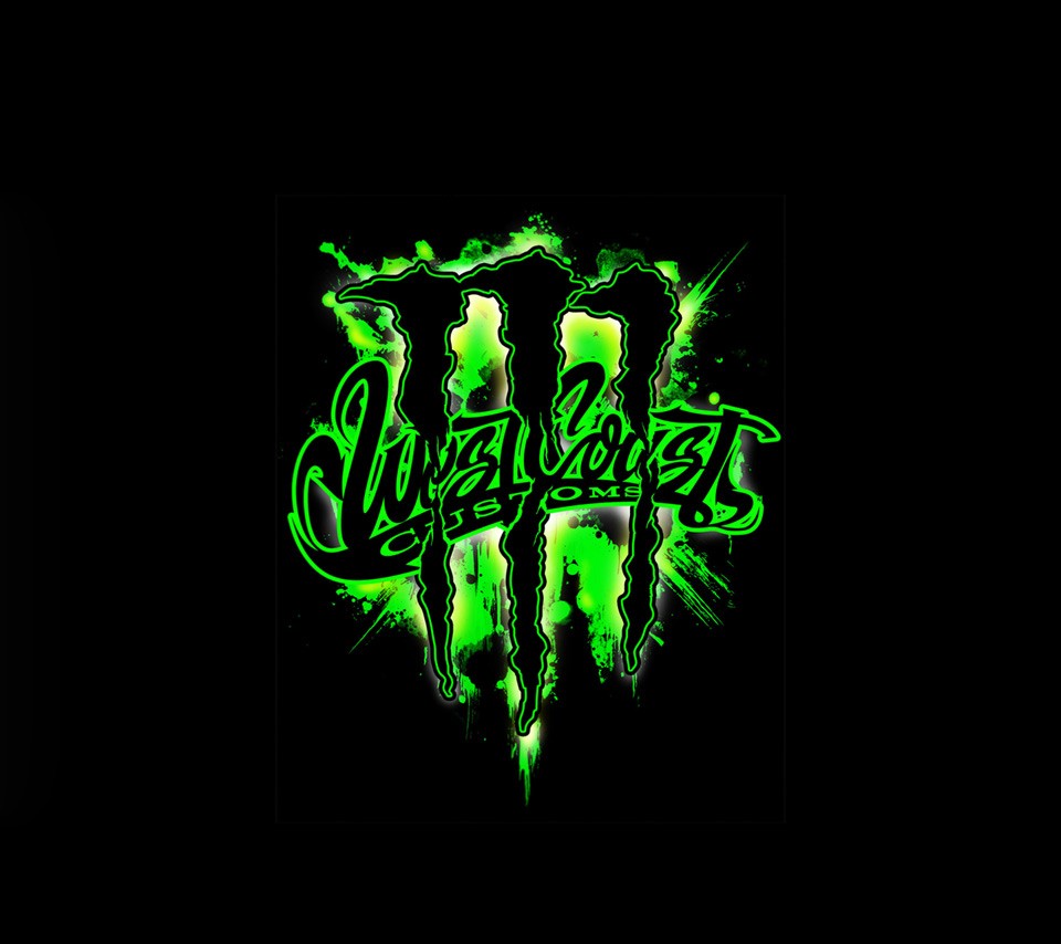 Logo Monster Energy verde, 960x854 HD, PC Desktop