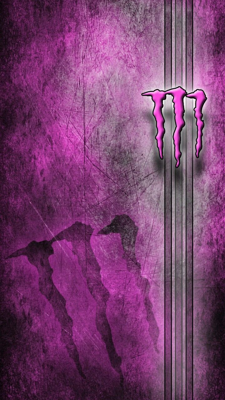Logo Monster Energy rosa, 720x1280 Verticale, iPhone Plus