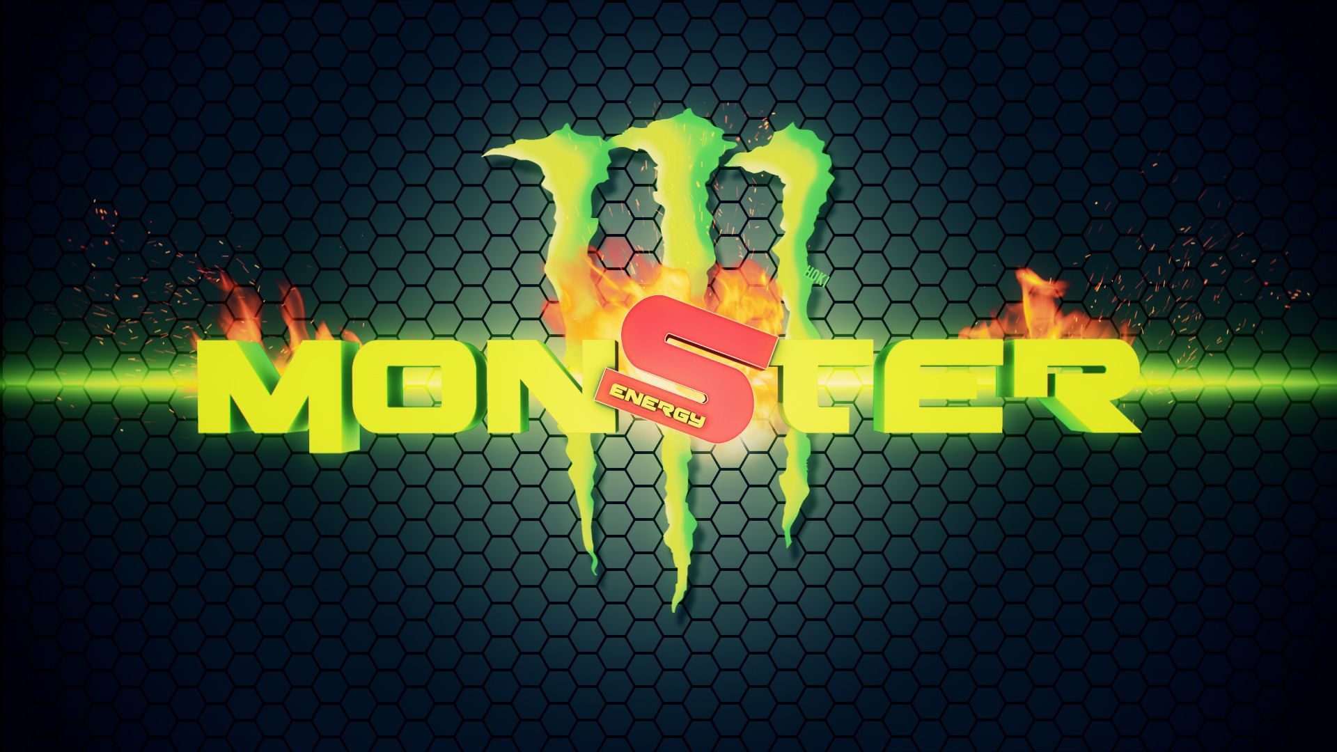 Logo Monster Energy verde, 1920x1080 1080p, PC Desktop