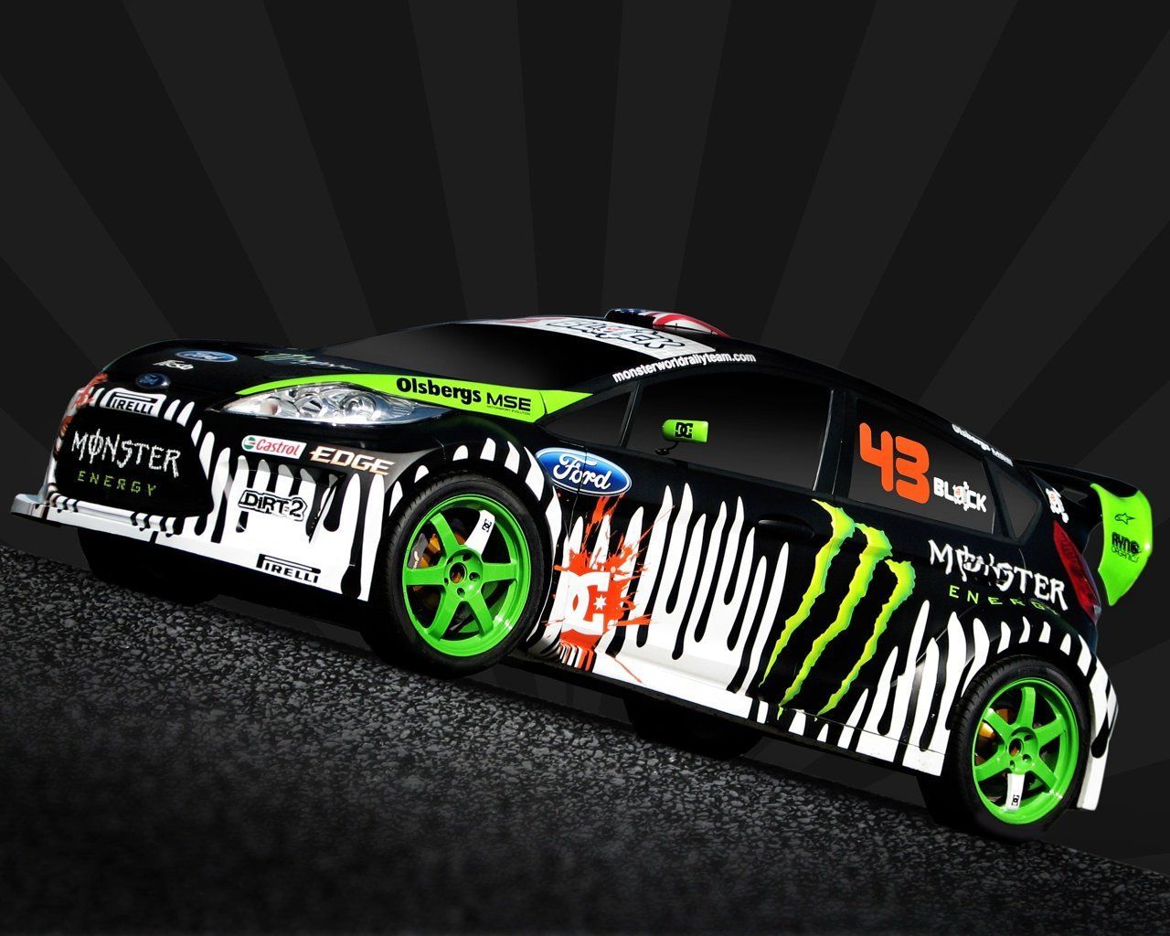Auto da rally Monster Energy, 1280x1024 HD, Desktop