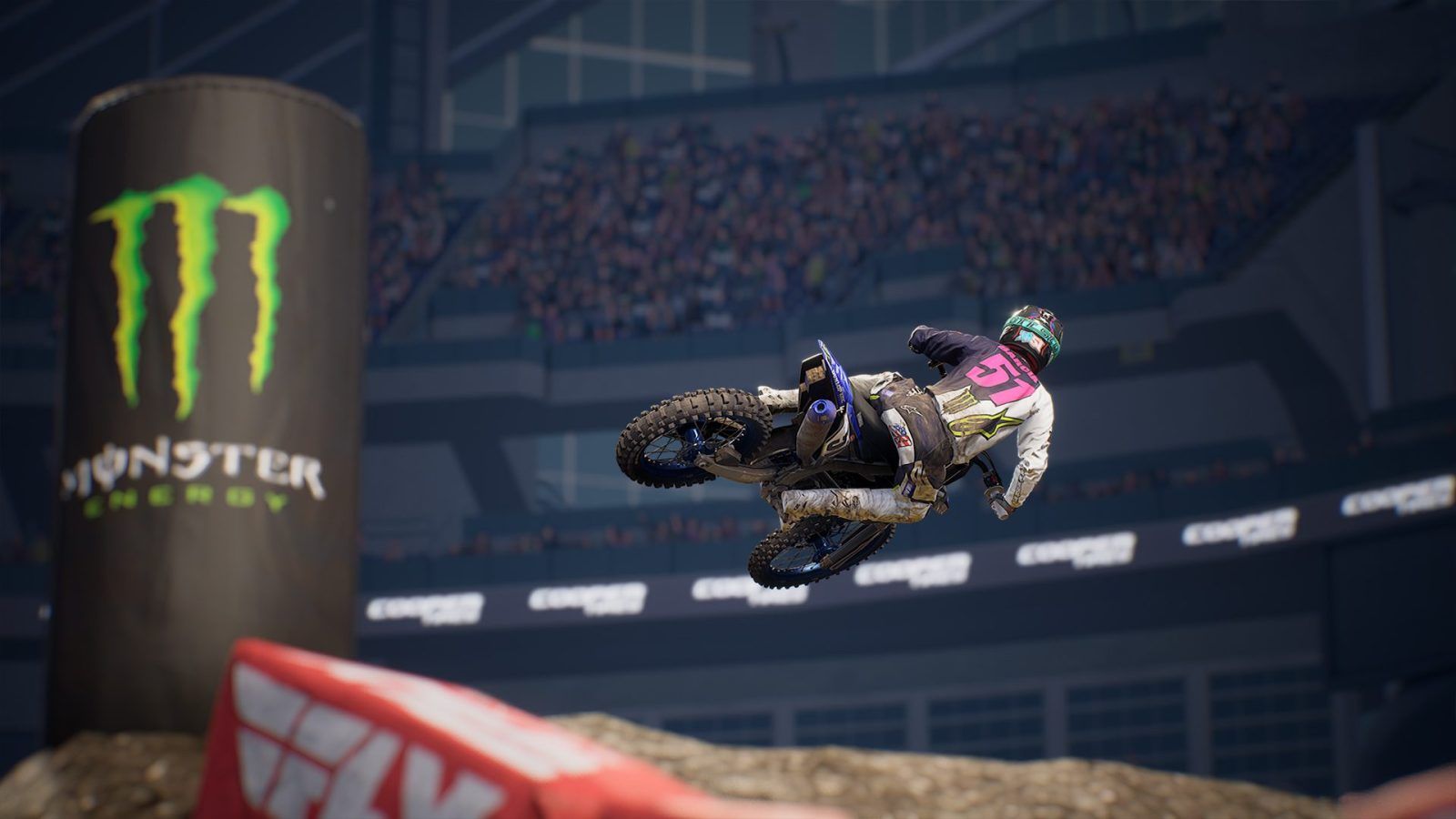 Motocross salto Monster Energy, 1600x900 HD, PC Desktop