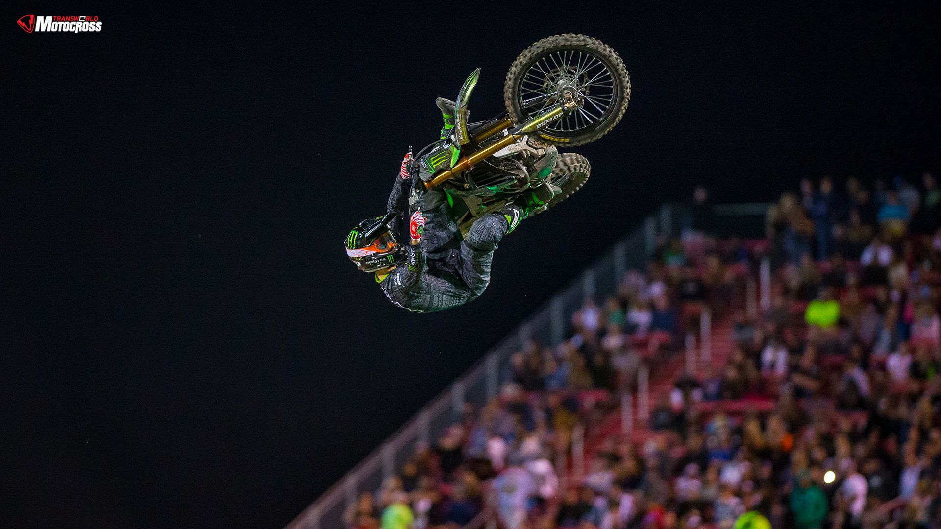 Motocross salto acrobatico notturno, 1920x1080 1080p, Laptop