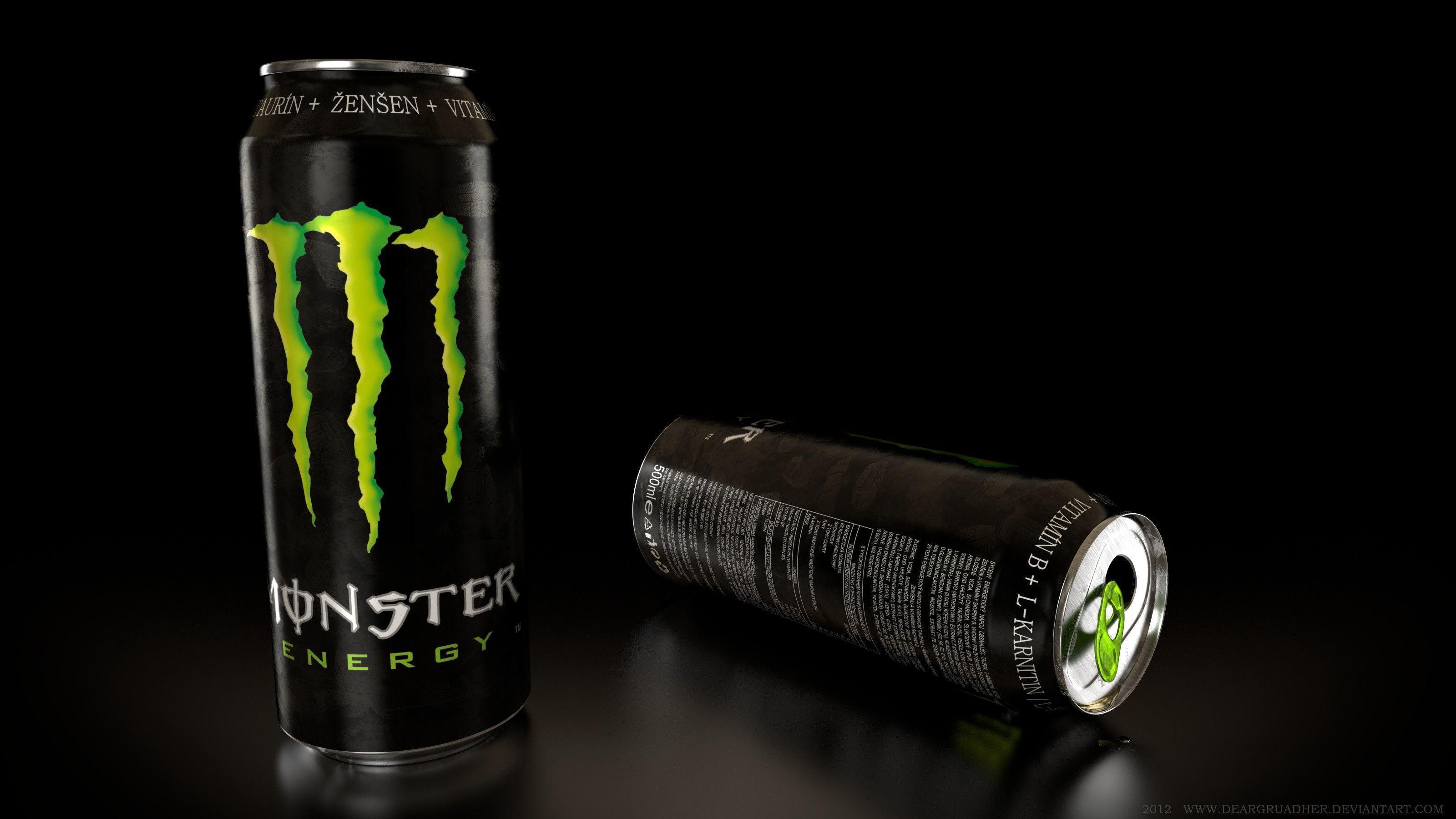 Lattine Monster Energy nere, 3200x1800 WQXGA, PC