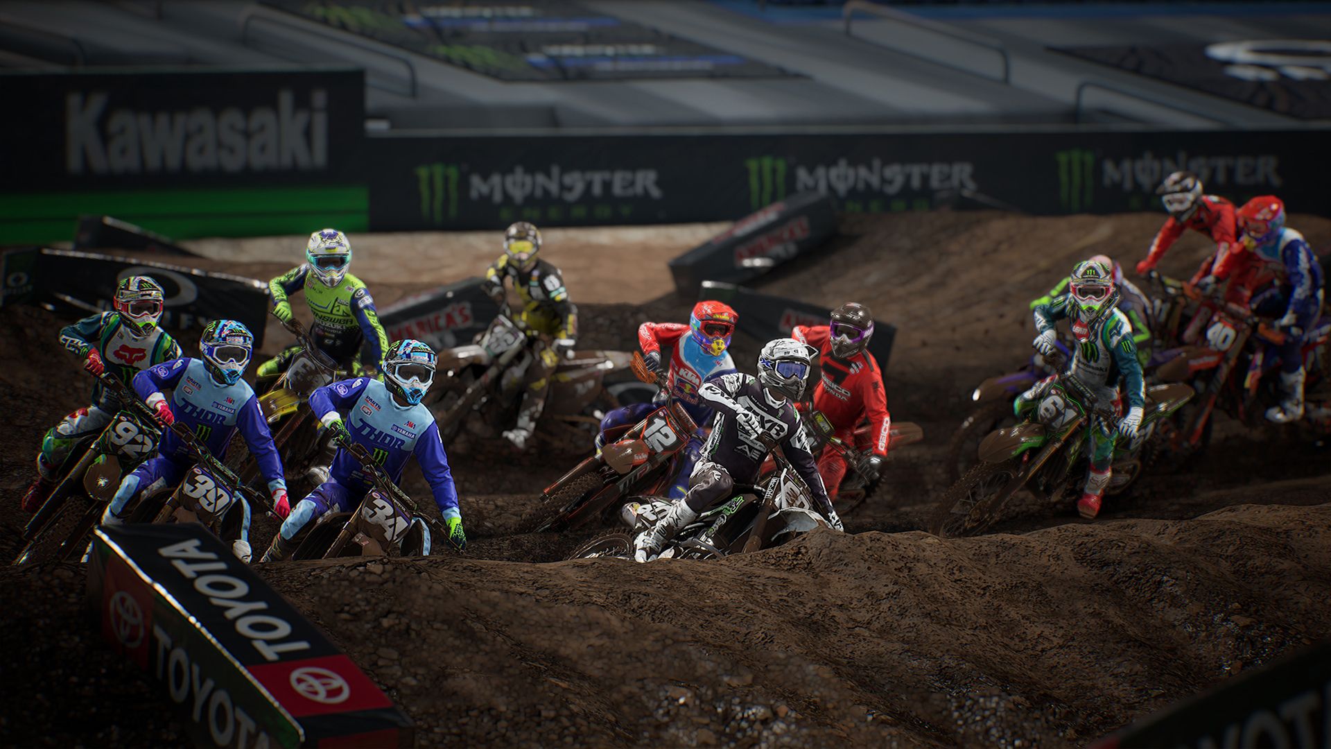 Gara motocross Monster Energy Supercross, 1920x1080 1080p, Desktop