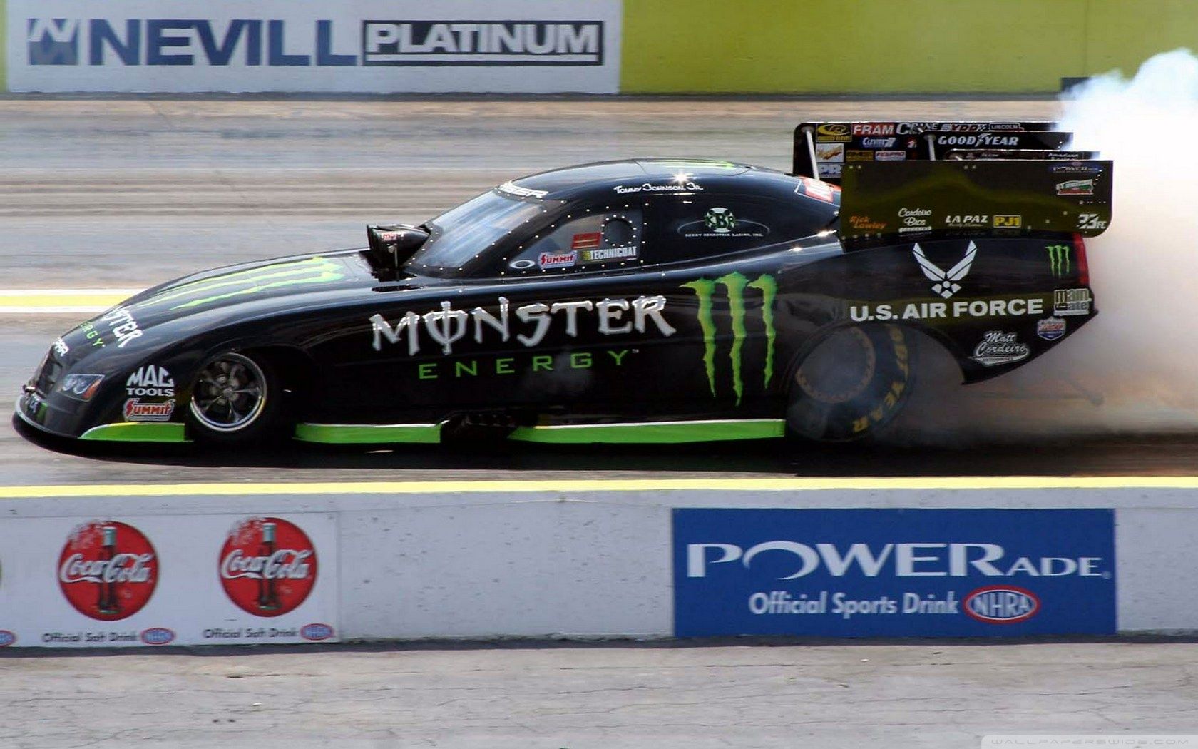 Auto drag racing Monster Energy, 1680x1050 HD Ready, Desktop