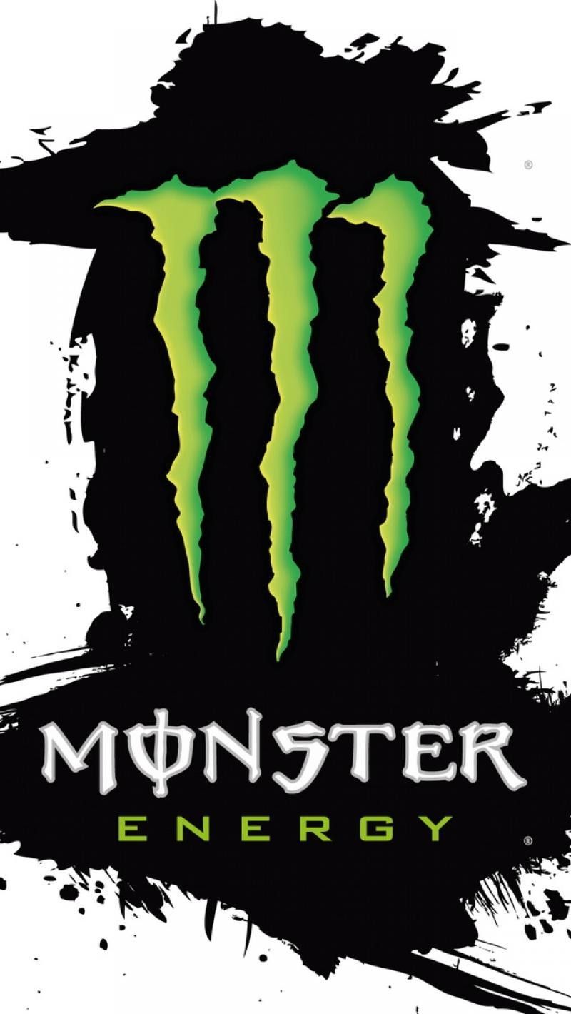Logo Monster Energy verde nero, 800x1420 Verticale, iPhone
