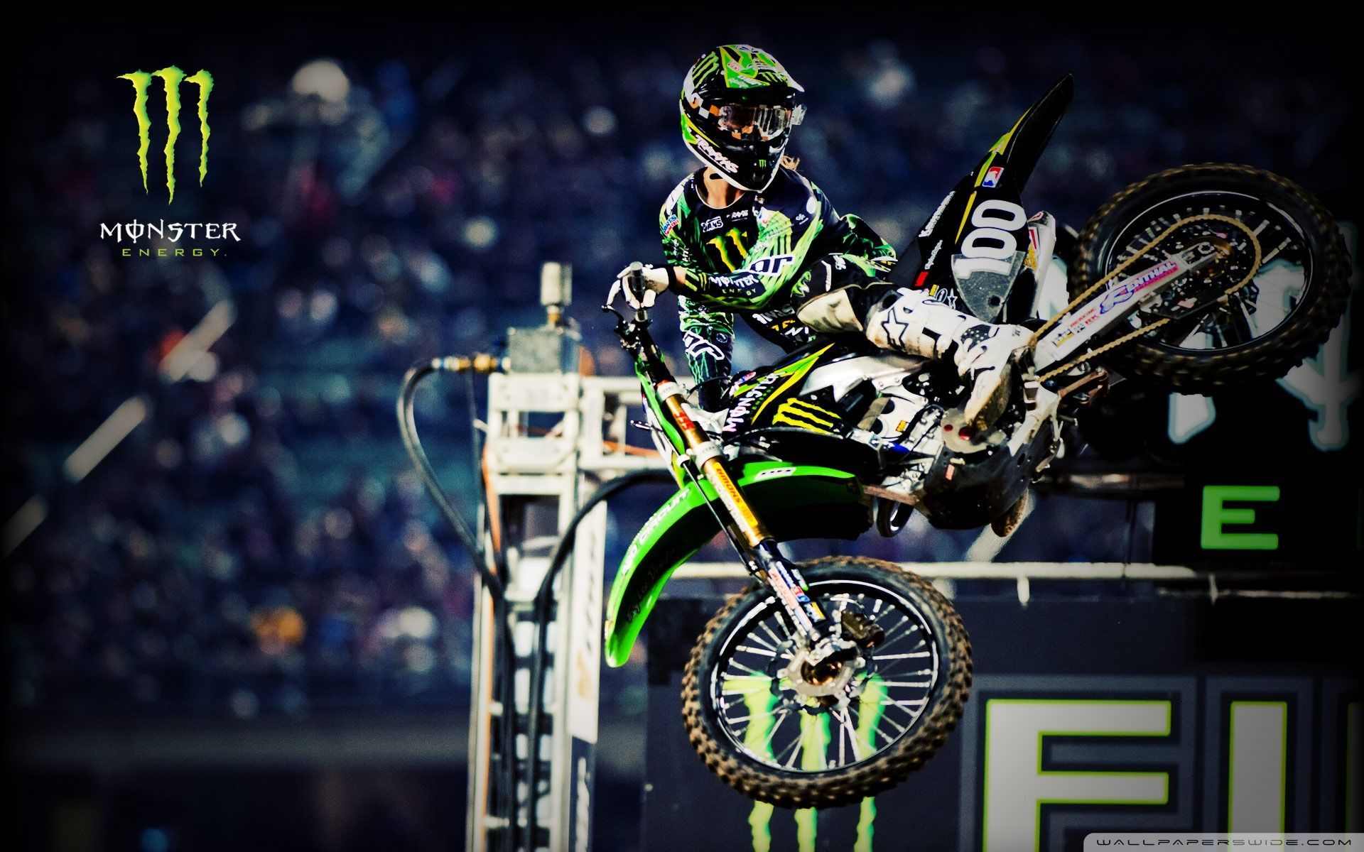 Motocross Kawasaki Monster Energy, 1920x1200 Full HD+ WUXGA, Laptop