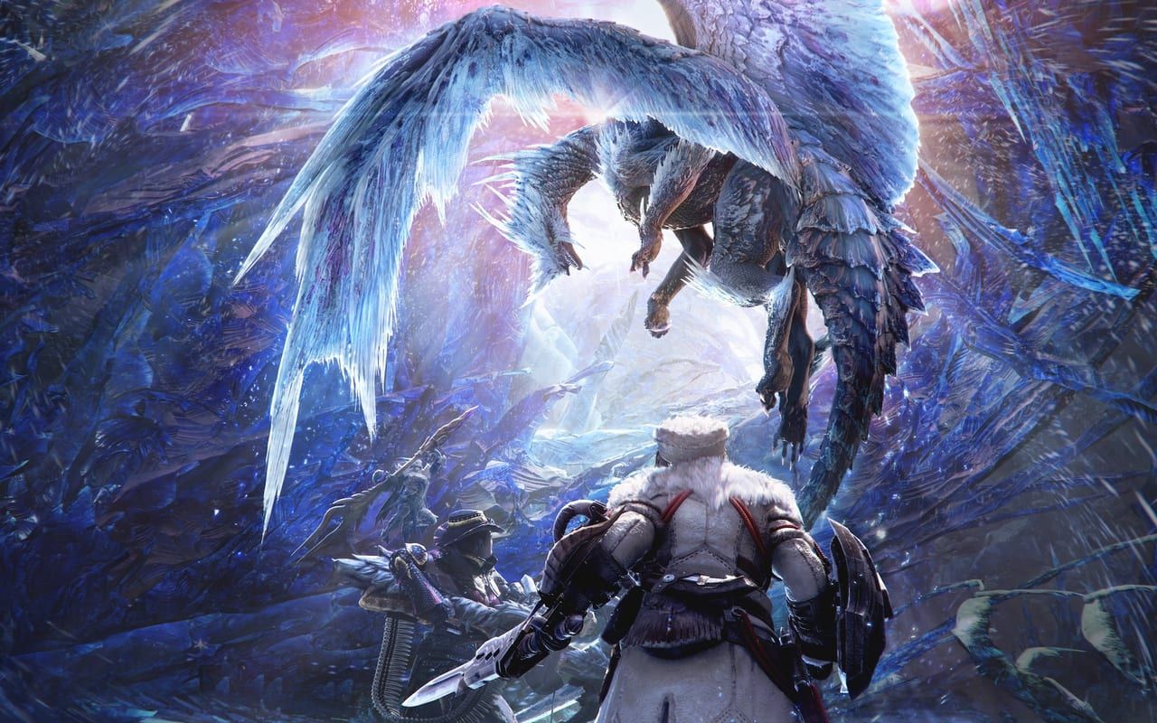 Cacciatore contro drago di ghiaccio, 1280x800 720p, PC
