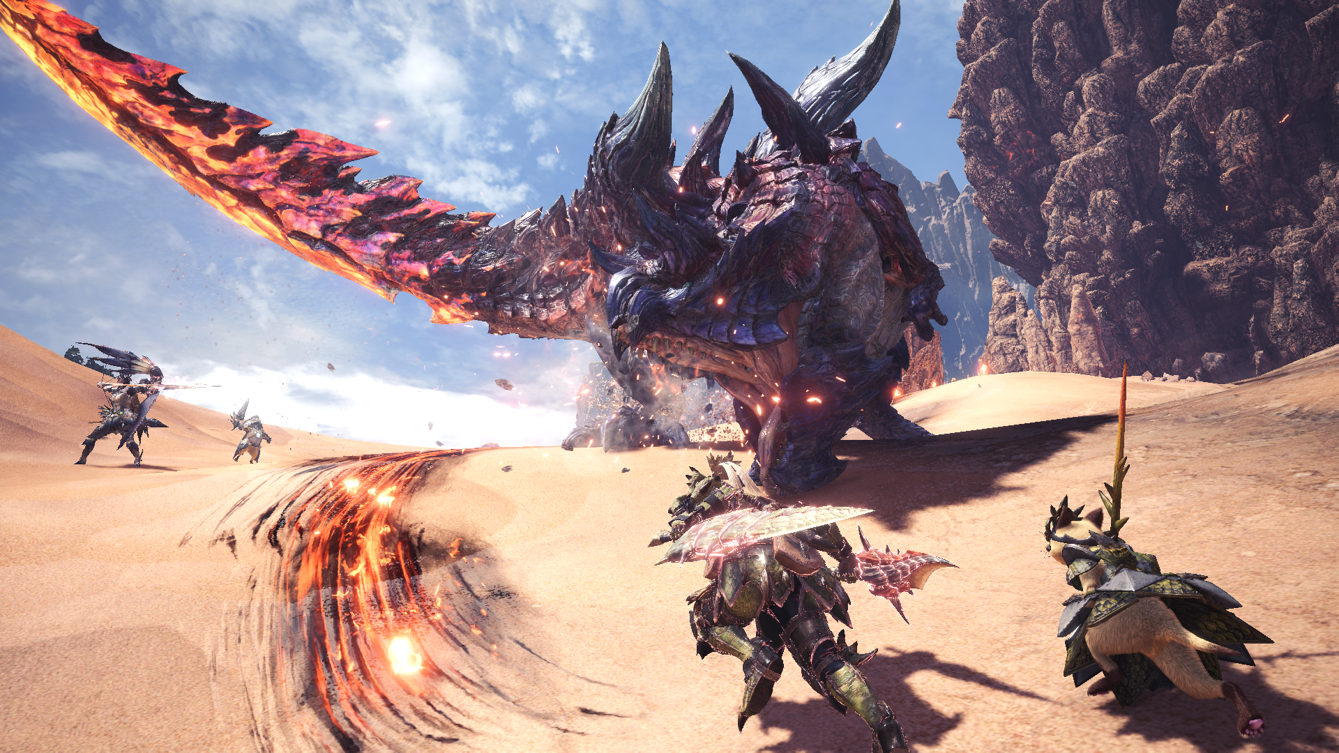 Brachydios Monster Hunter notturno, 1920x1080 Full HD 1080p, Desktop