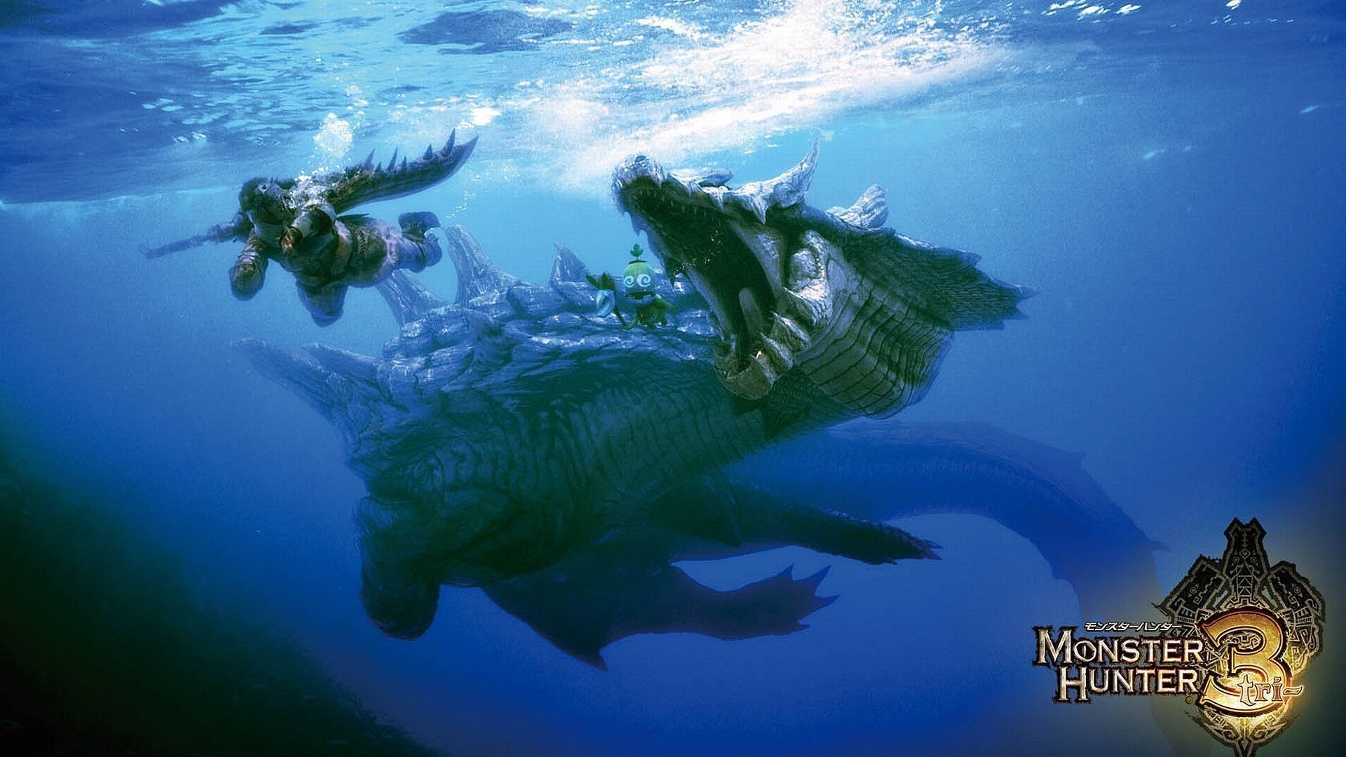 Monster Hunter, mostro acquatico blu, 1920x1080 1080p, Laptop