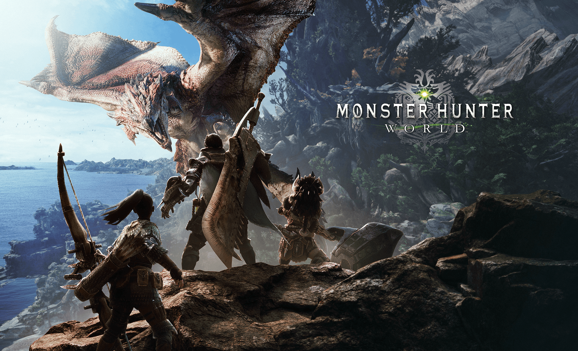 Monster Hunter World cacciatori drago, anime, 1920x1166 Full HD, Desktop