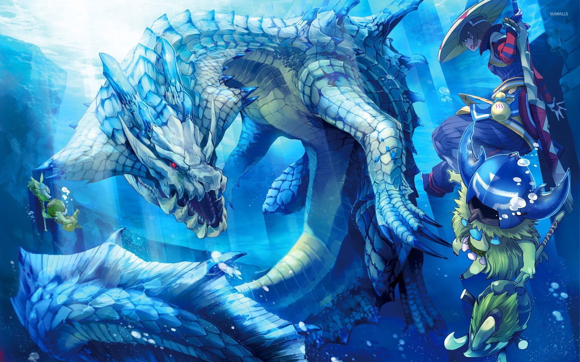 Drago acquatico Monster Hunter, 1920x1200 WUXGA, PC Desktop
