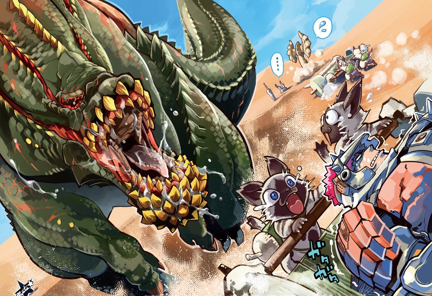 Monster Hunter mostro e cacciatori, 1497x1027 720p, PC