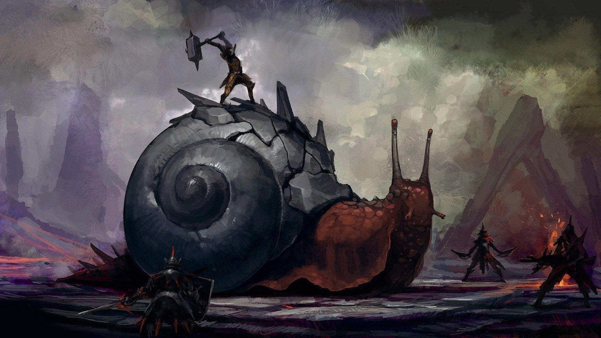 Mostro lumaca gigante Monster Hunter, 1920x1080 1080p, PC