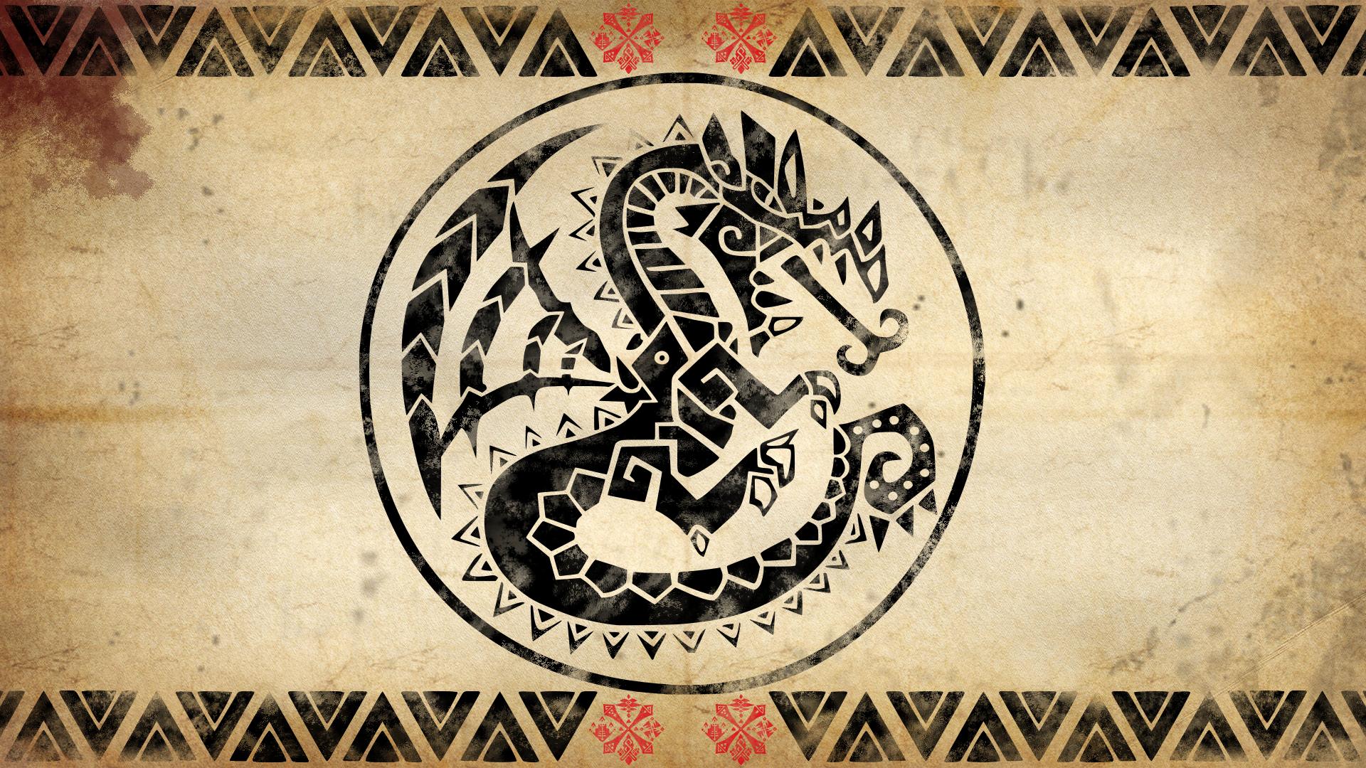 Emblema drago Monster Hunter, 1920x1080 Full HD 1080p, PC