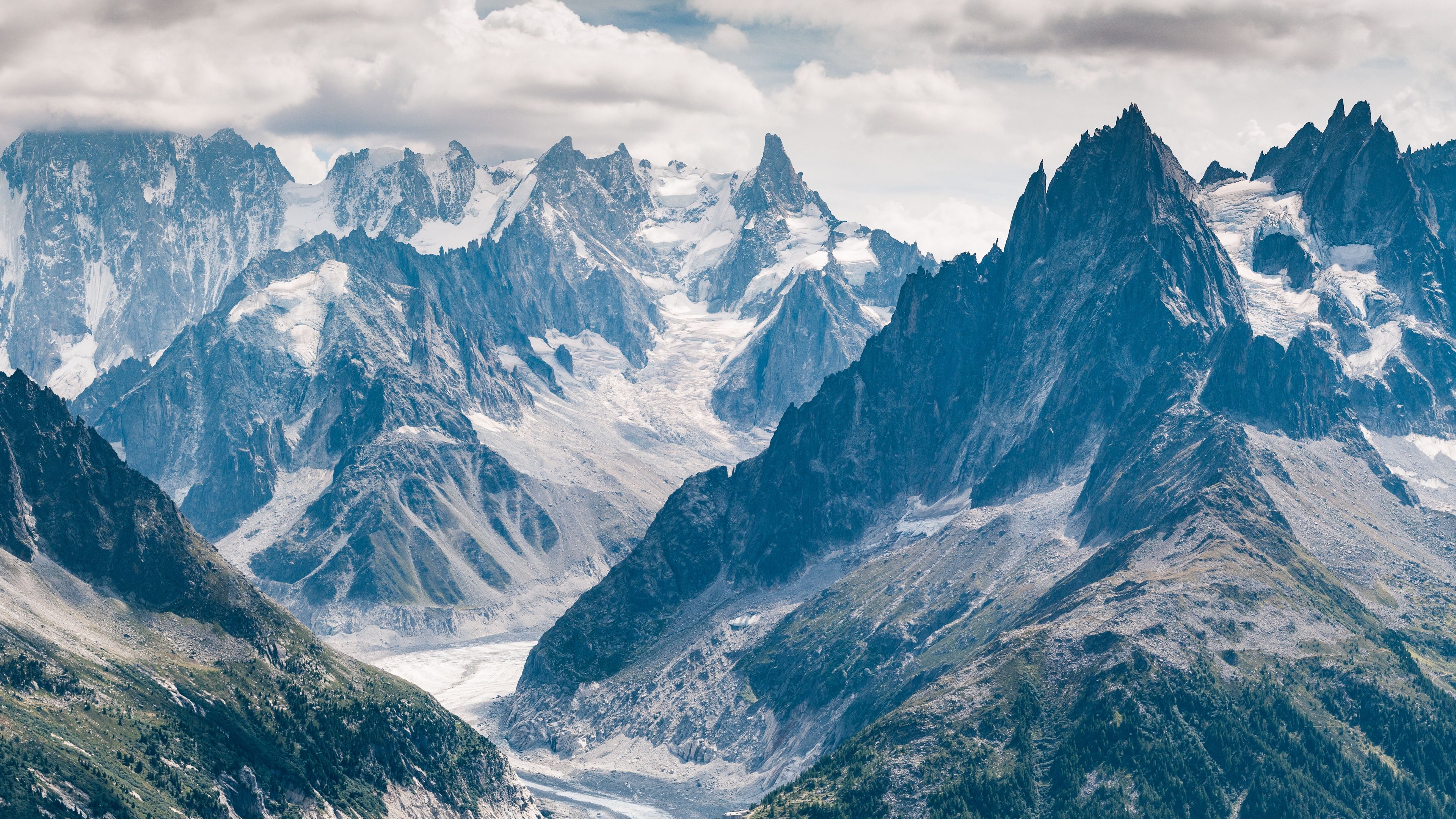 Picchi montani innevati, 3840x2160 4K Ultra HD, Monitor 4K