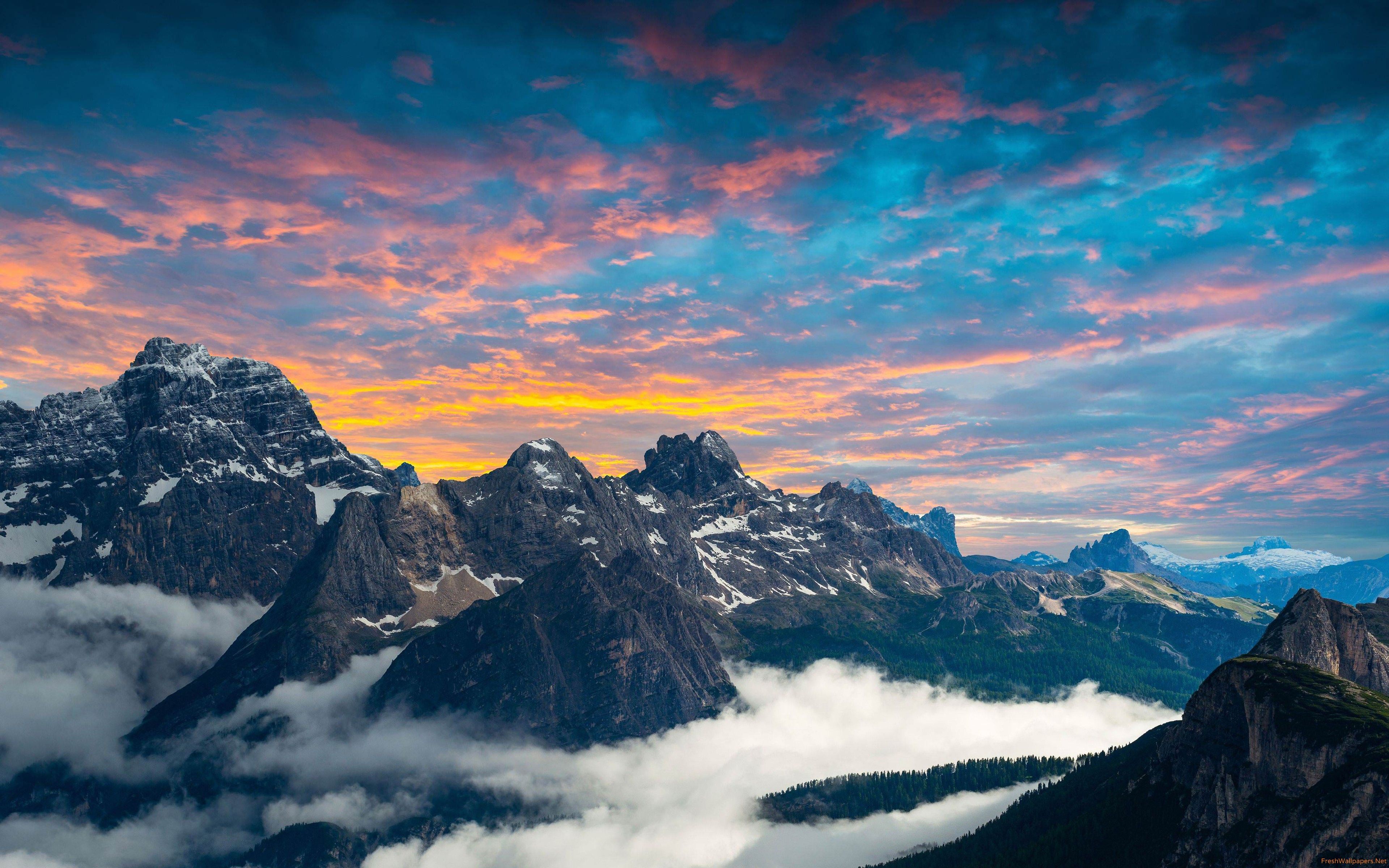 Dolomiti al tramonto, 3840x2400 4K, Smart TV 4K
