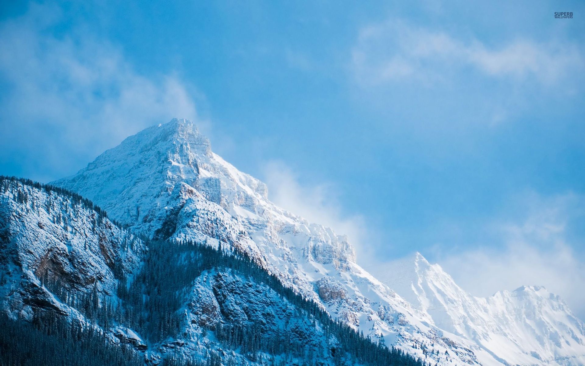 Montagna innevata cielo azzurro, 1920x1200 Full HD+ WUXGA, iMac