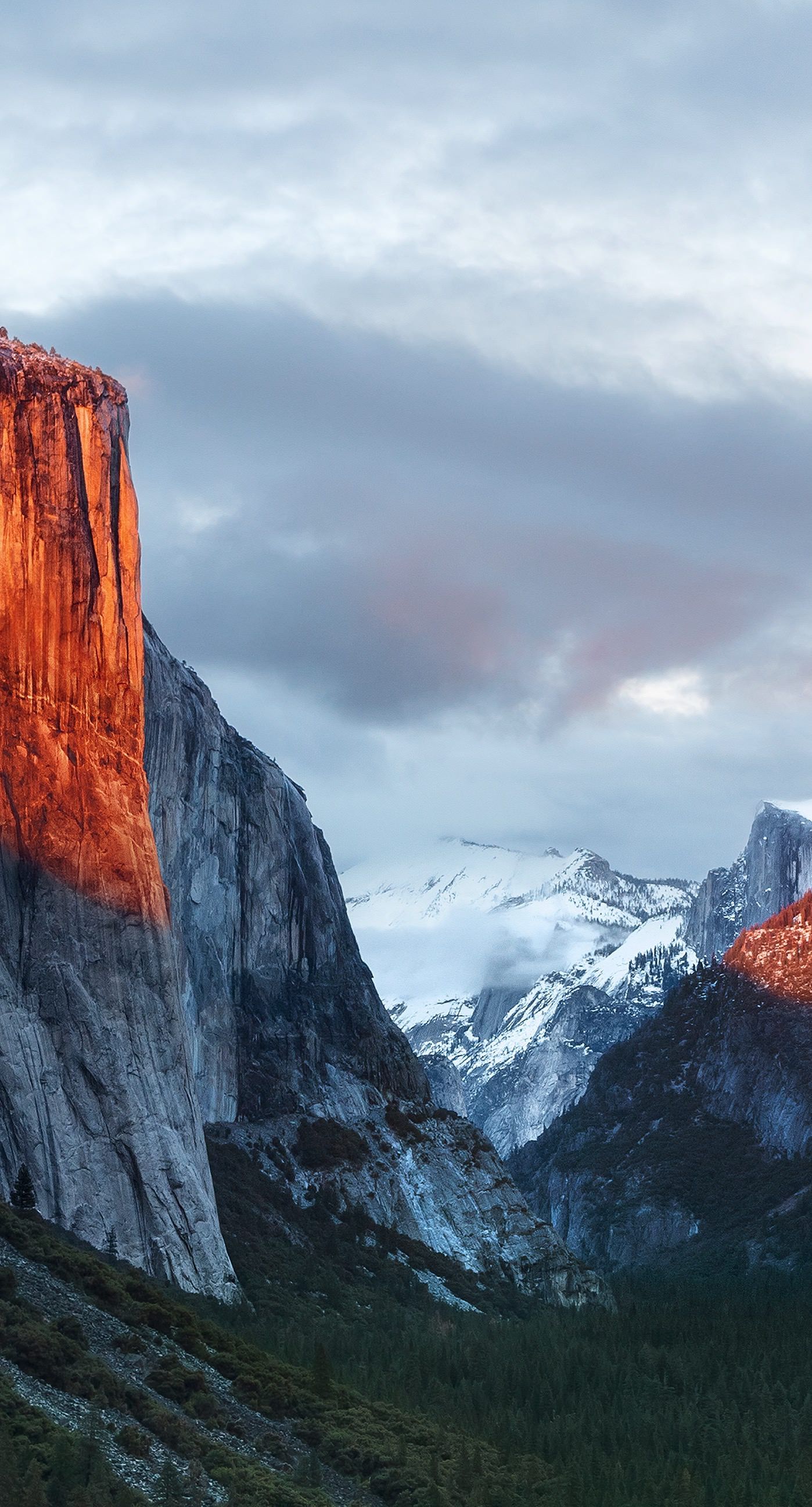 Montagne blu con roccia rossa, 1398x2592 Verticale, Mobile