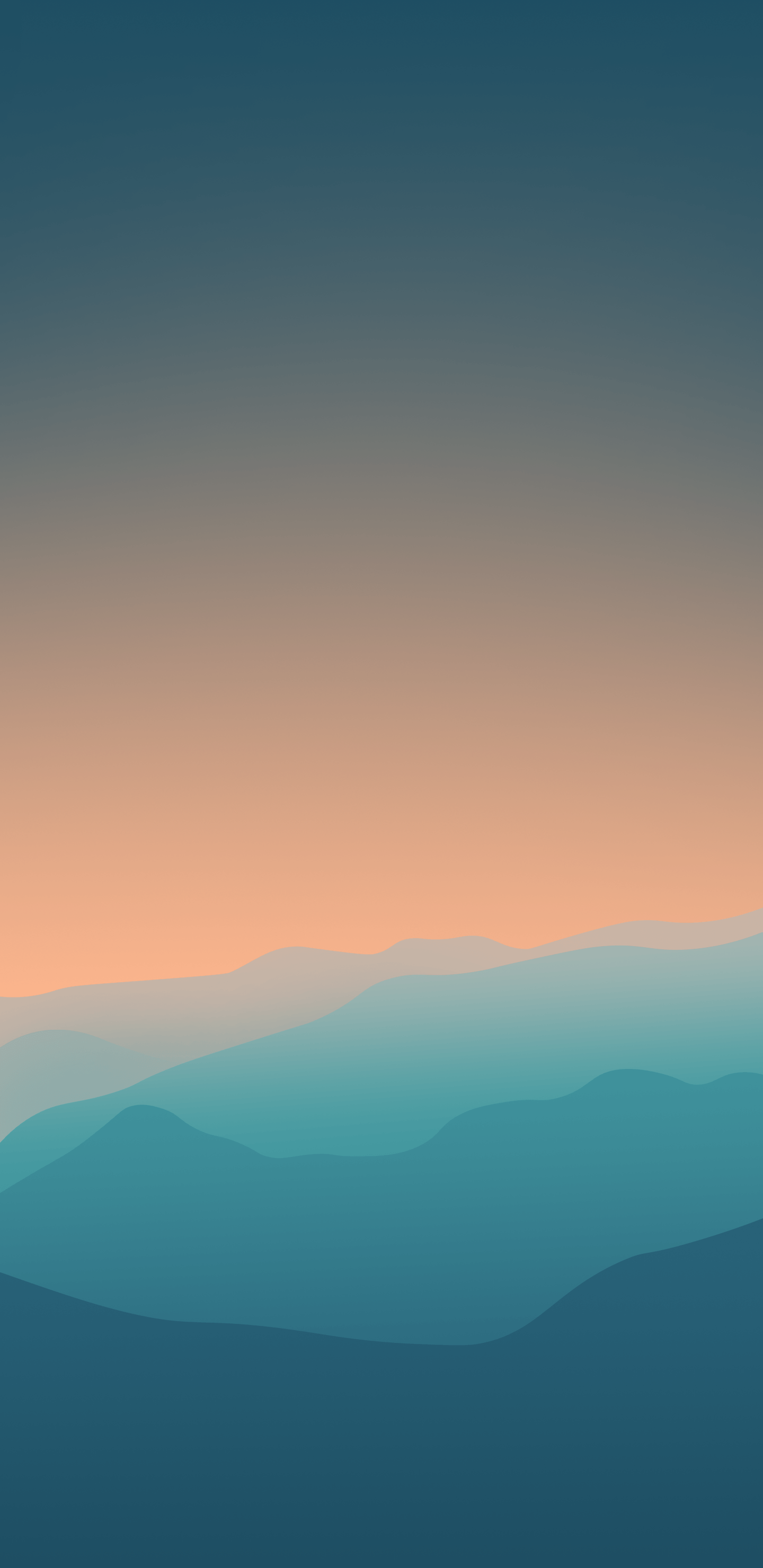 Montagne blu al tramonto, 1440x2960 Full HD Verticale, Smartphone