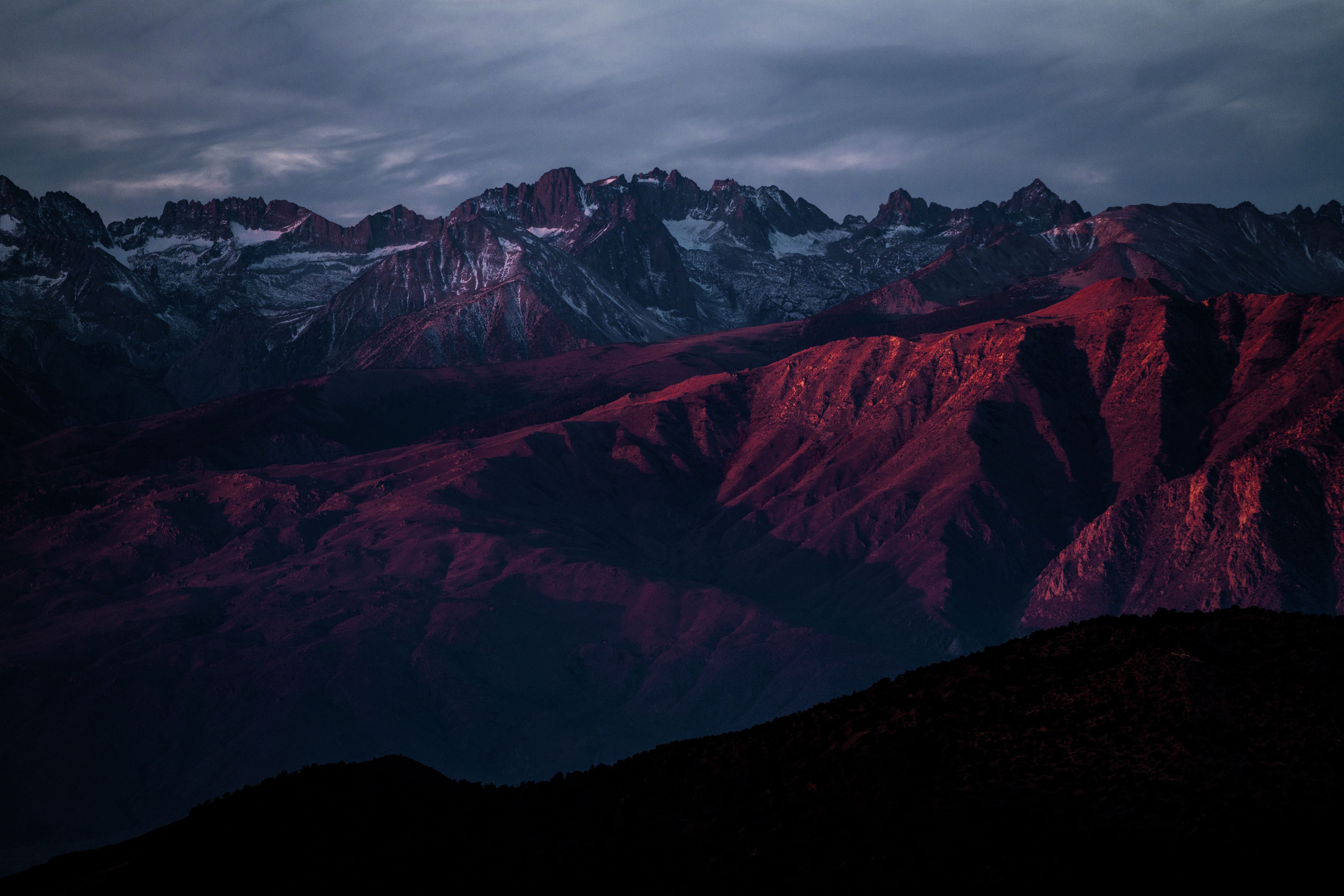 Montagne al crepuscolo rosa, 7952x5304 4K Ultra HD, Monitor 4K