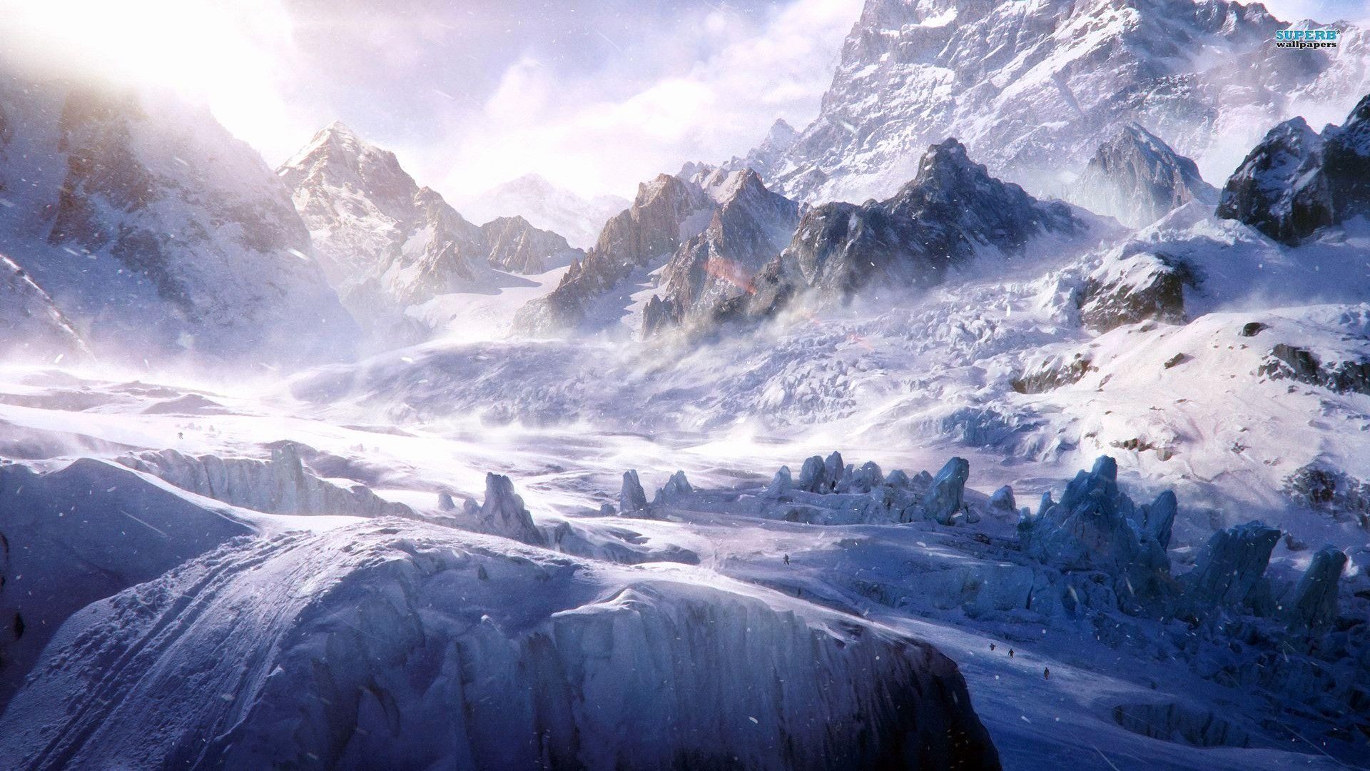 Montagne innevate paesaggio, 1920x1080 Full HD 1080p, Laptop
