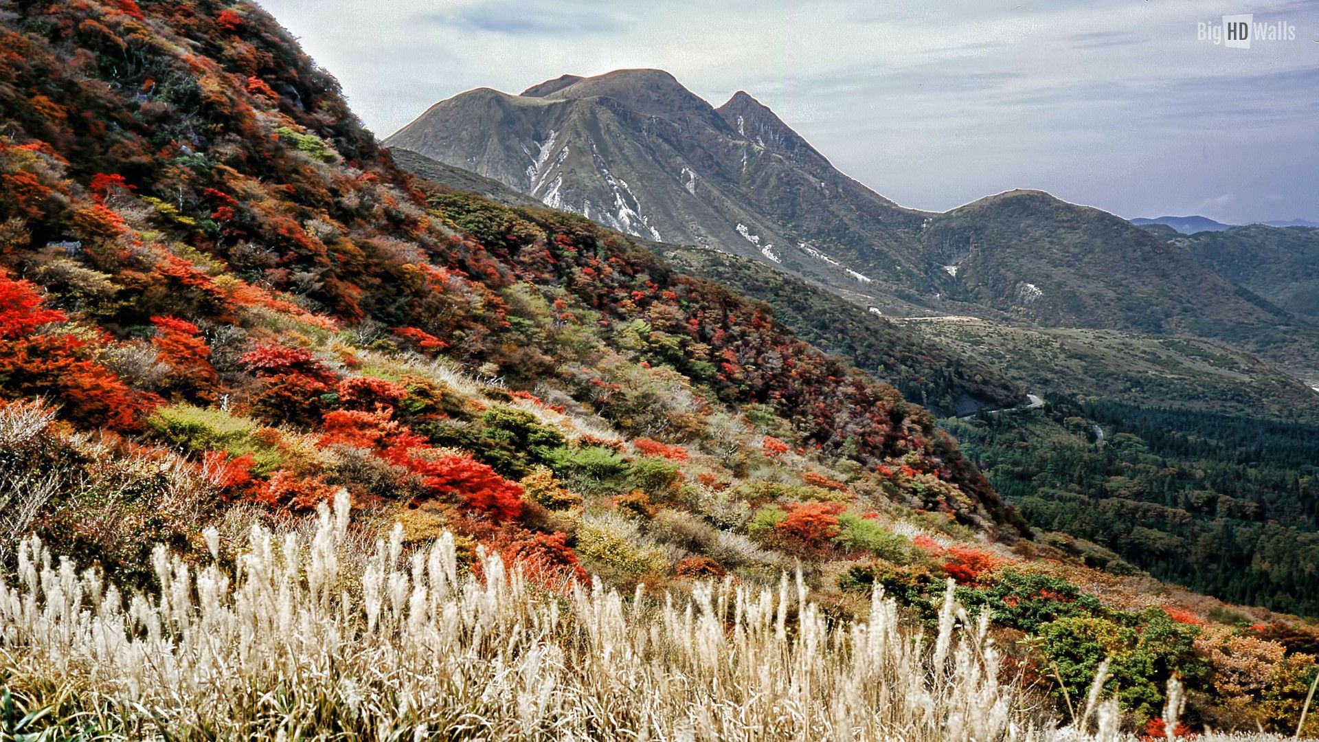 Montagne giapponesi autunno rosso, 1920x1080 1080p, PC