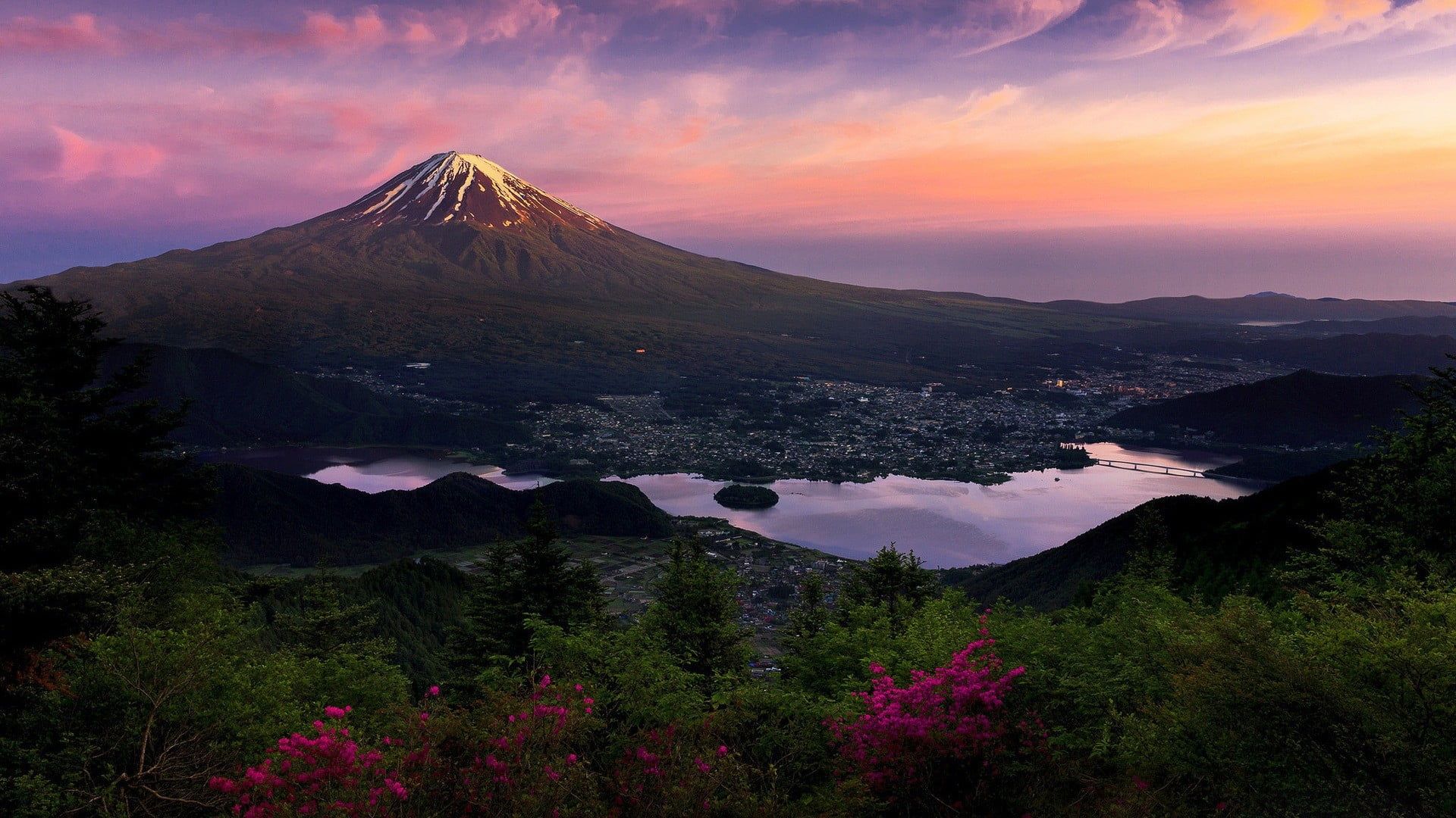 Monte Fuji al tramonto, 1920x1080 1080p, Desktop